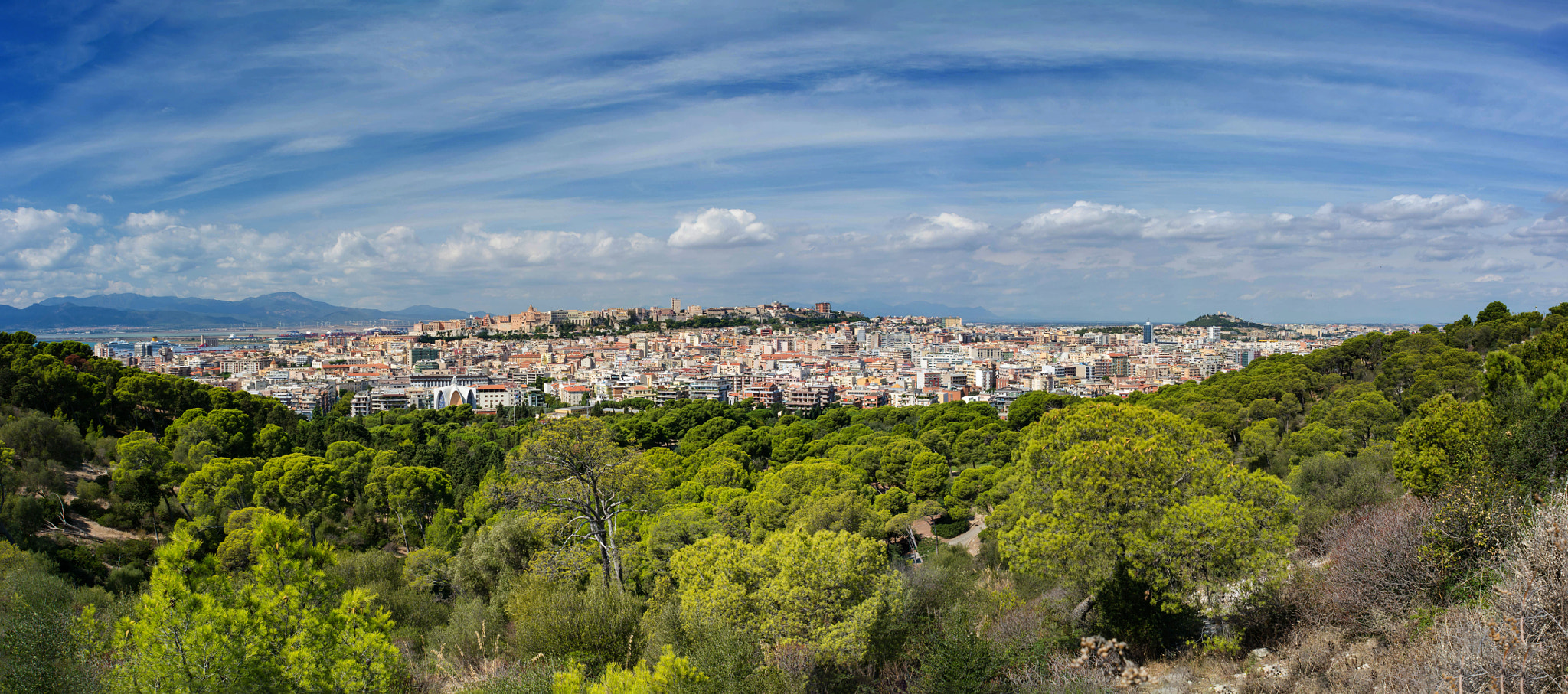 Nikon D7100 + Nikon AF Nikkor 20mm F2.8D sample photo. Cagliari panorama photography