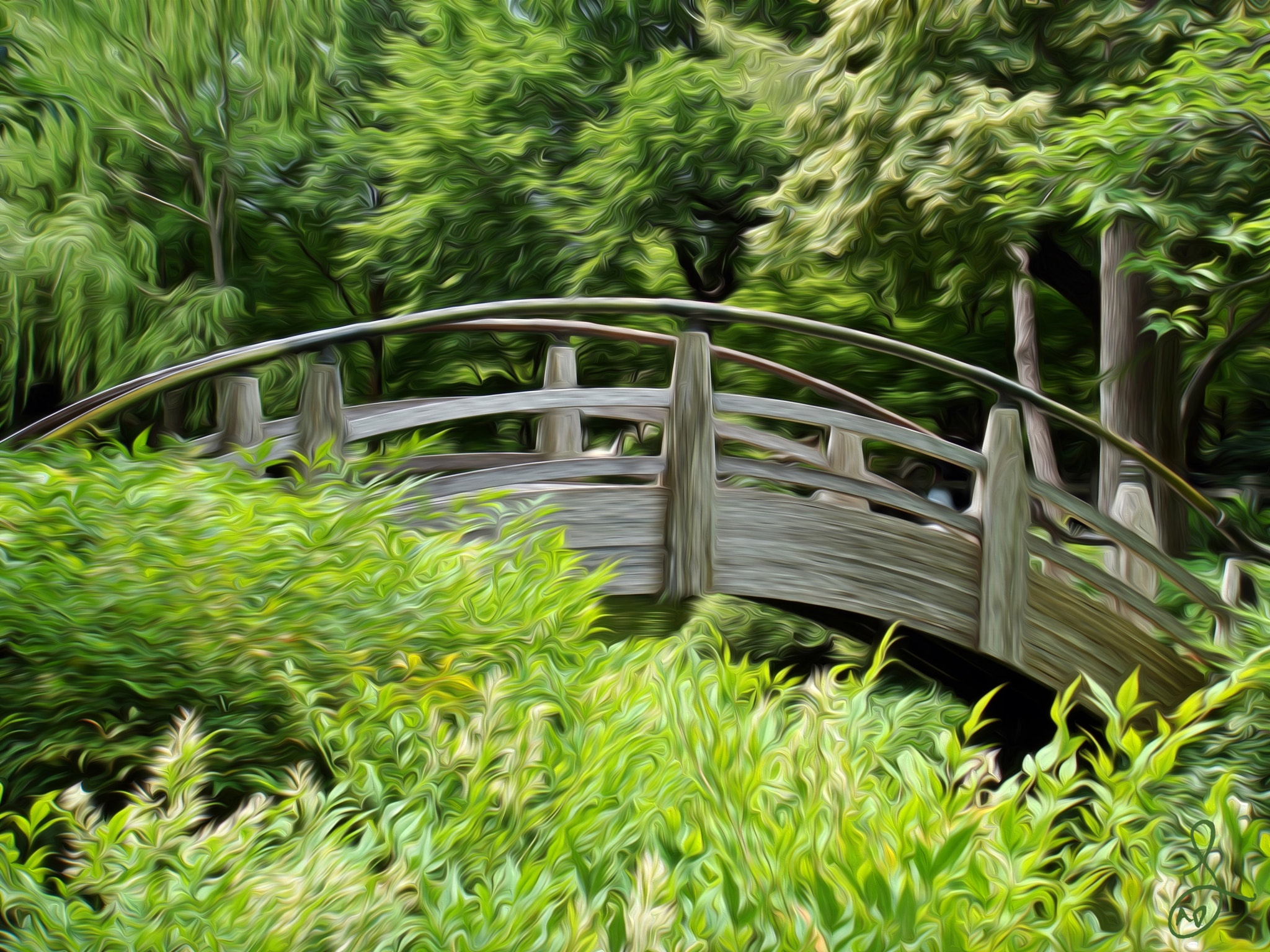Sony DSC-T100 sample photo. Wooden bridge photography