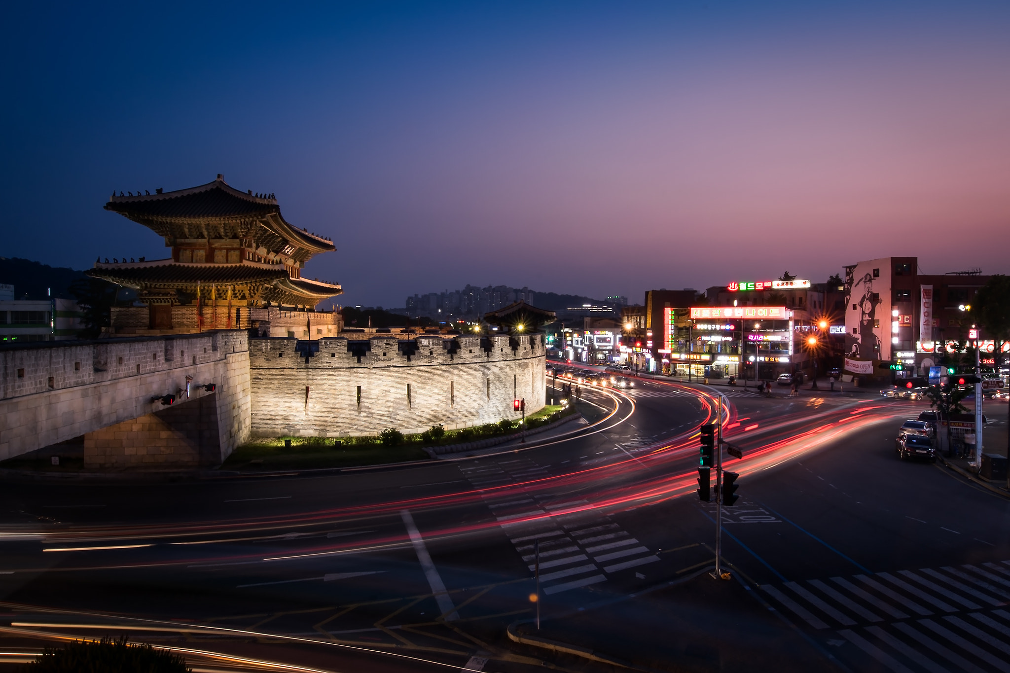 Nikon AF-S Nikkor 14-24mm F2.8G ED sample photo. City of suwon, south korea photography