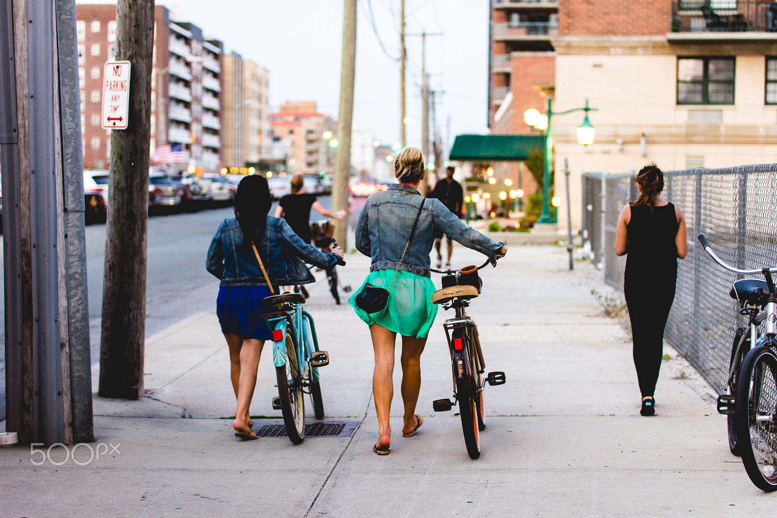 Nikon D7200 + Sigma 50-100mm F1.8 DC HSM Art sample photo. Jean jackets & bicycles photography
