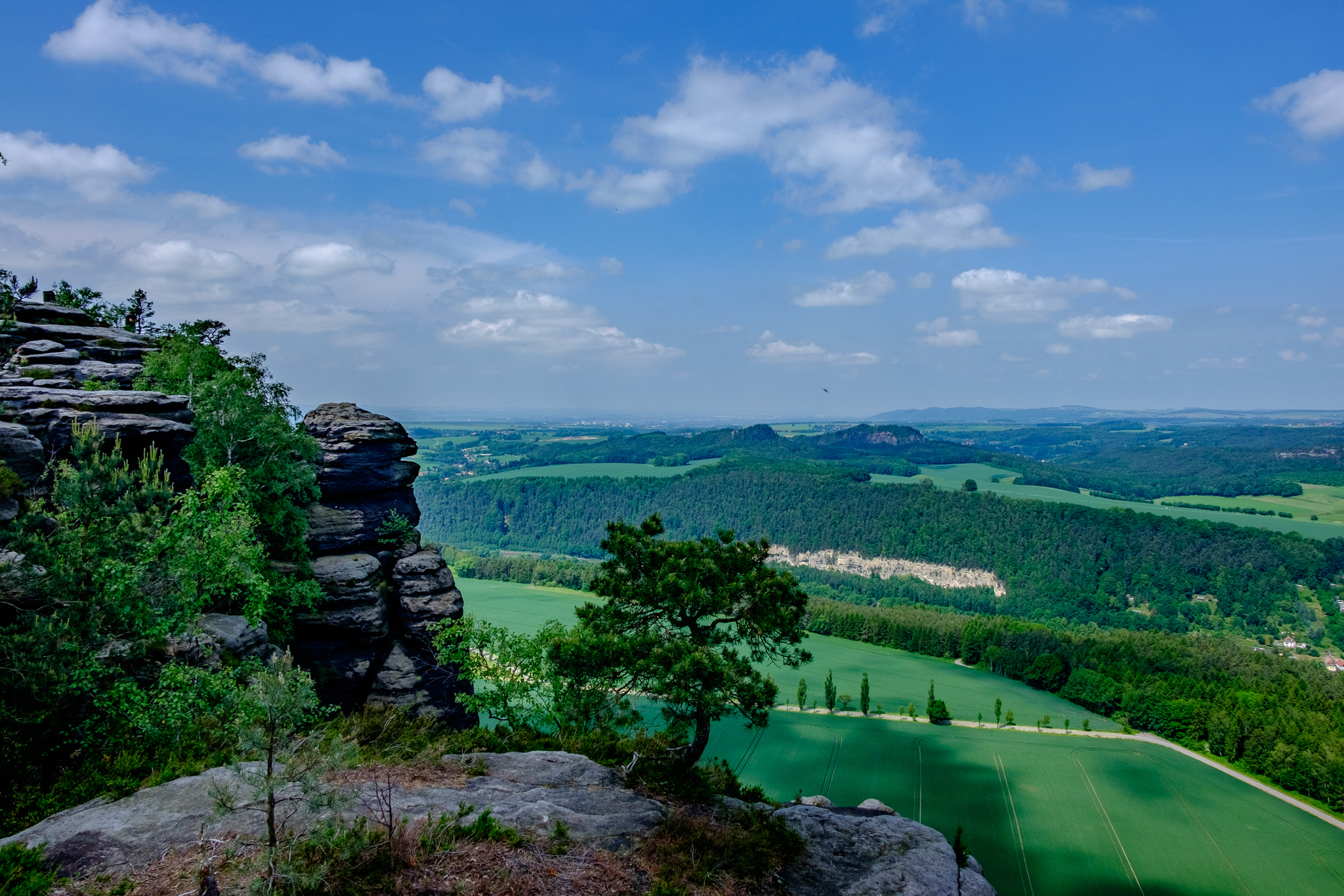 Fujifilm XC 16-50mm F3.5-5.6 OIS II sample photo. View from lilienstein photography