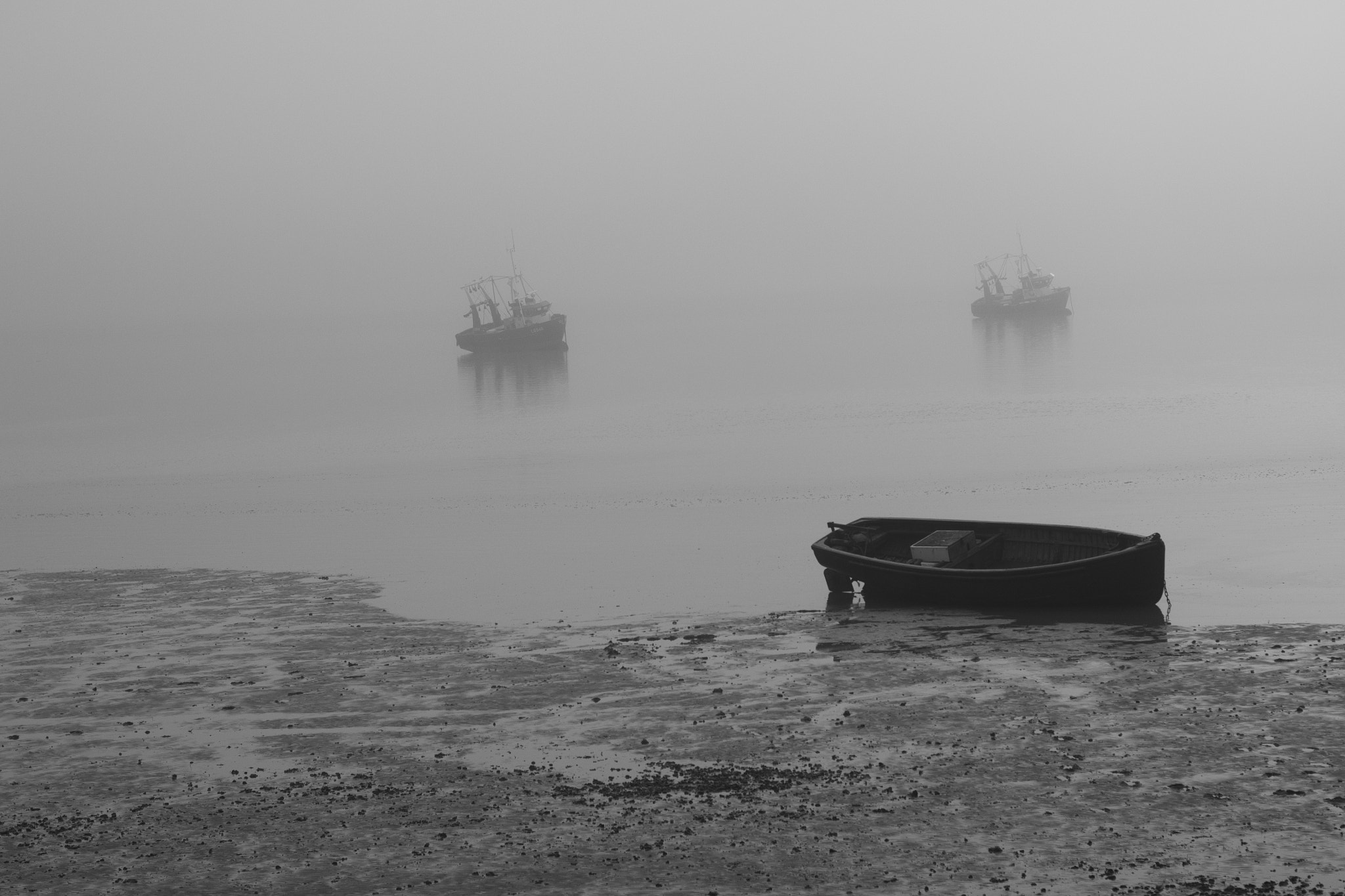 Nikon D3100 + AF Nikkor 50mm f/1.8 sample photo. Lonely boat on the sea photography