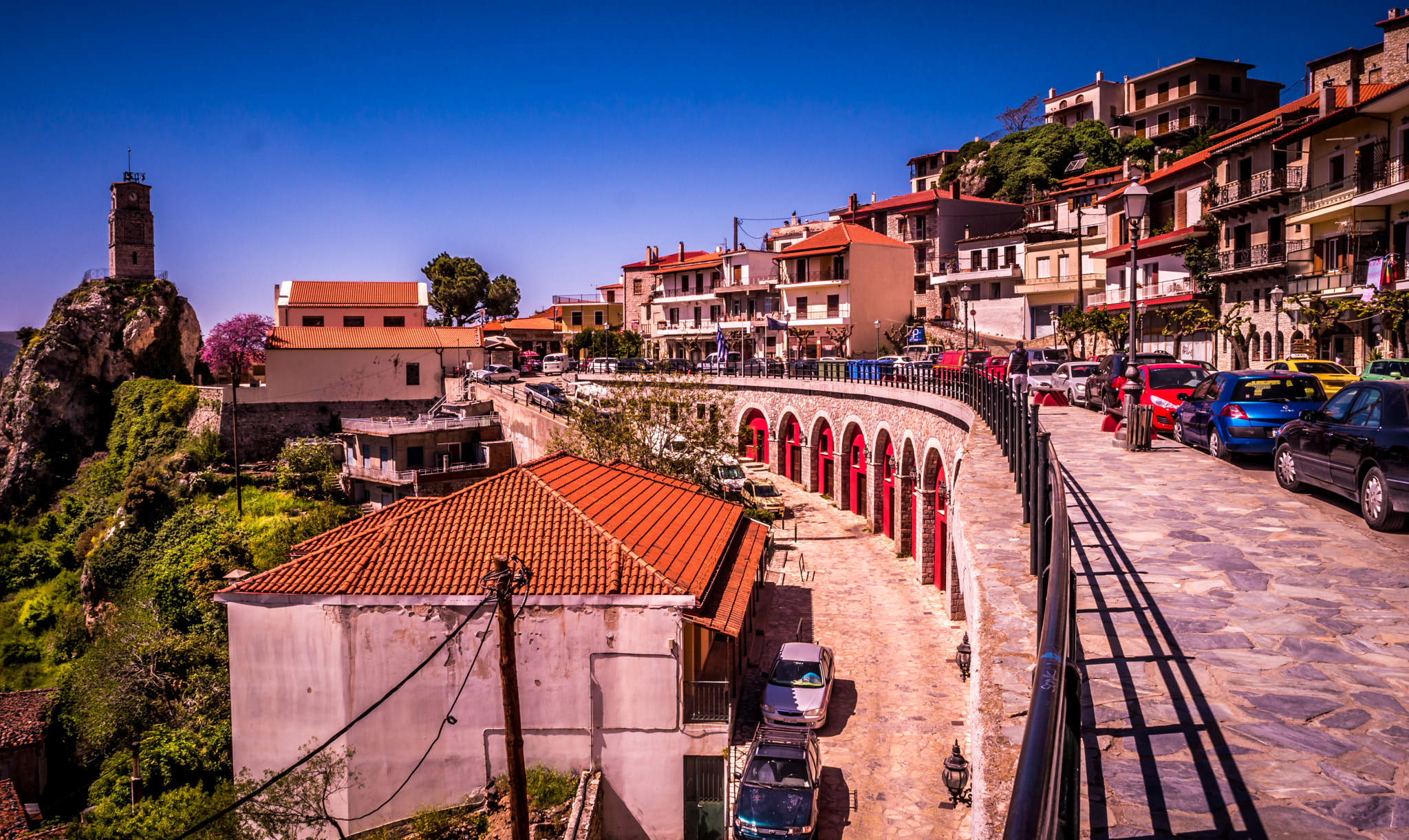 Samsung NX1 sample photo. Walking in arachova photography
