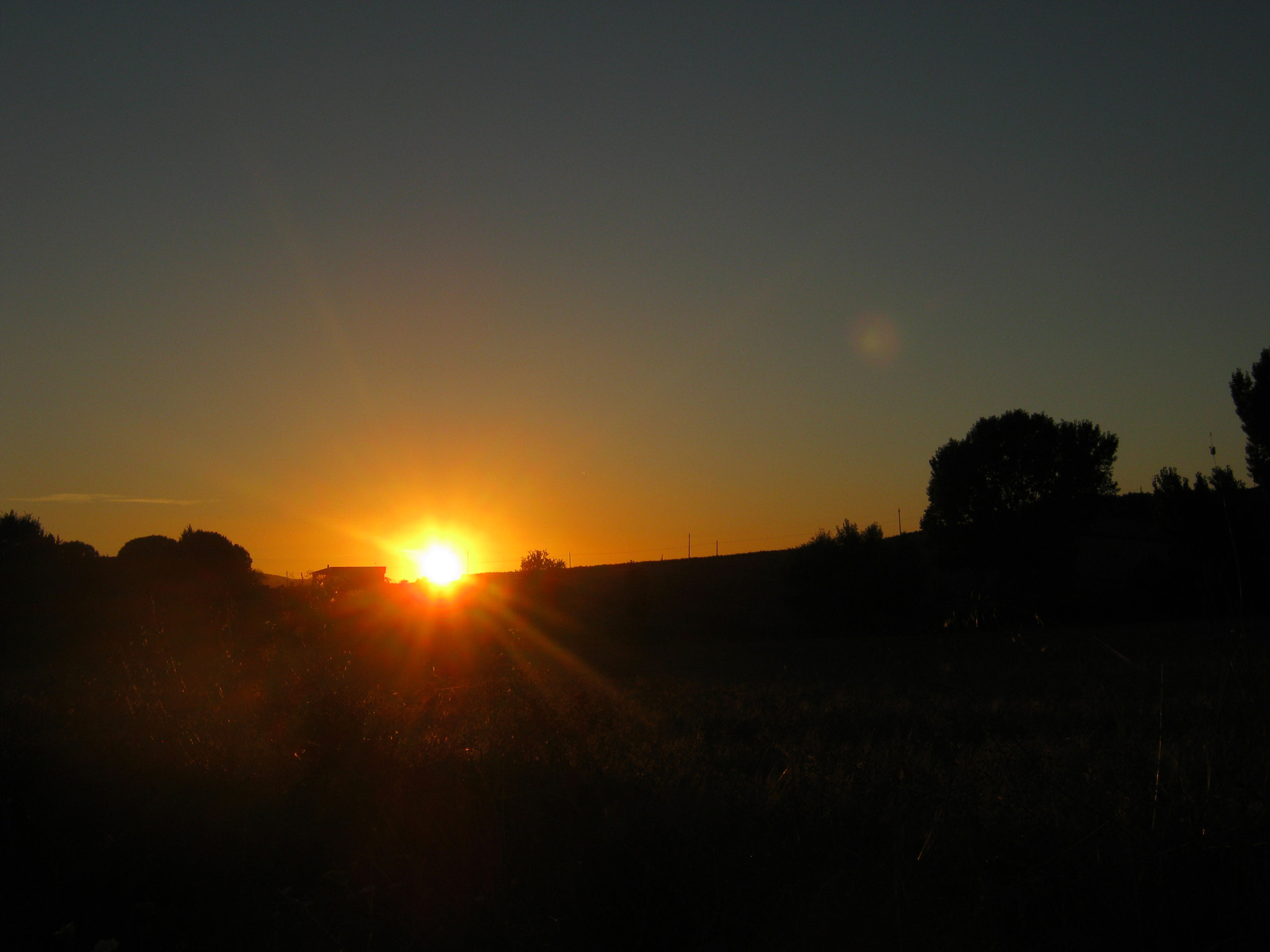 Canon PowerShot A490 sample photo. Sunset italy toscana photography