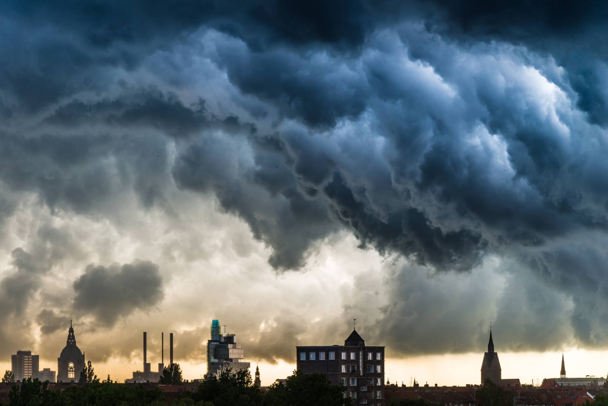 Nikon D800E sample photo. Hannover skyline photography