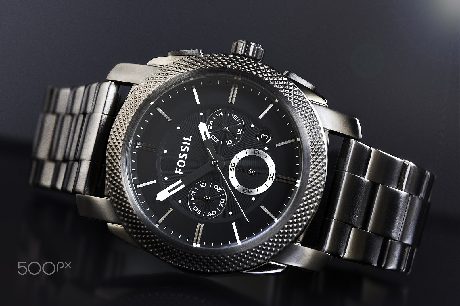 Nikon D40X sample photo. Fossil watch photography