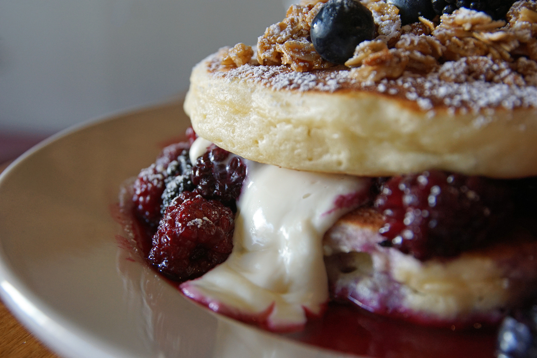 Sigma 17-70mm F2.8-4 DC Macro HSM sample photo. Berry pancakes photography