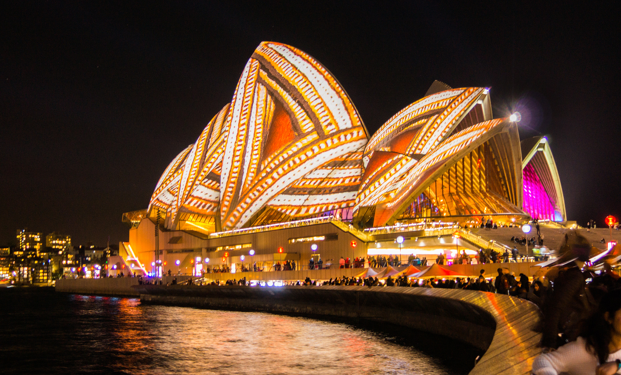 Sony SLT-A65 (SLT-A65V) + Sony 28mm F2.8 sample photo. Opera house vivid 2016 #5 photography