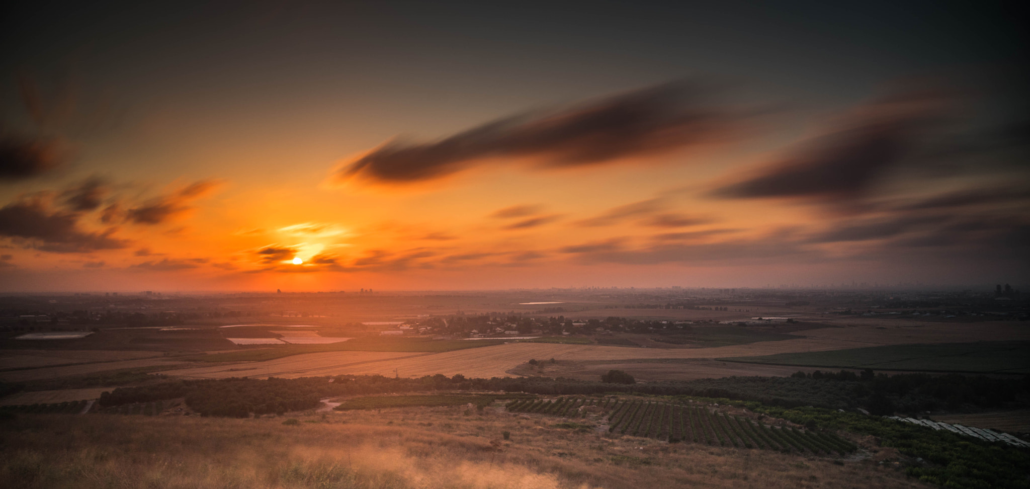 Sony a7 II + Tamron SP 24-70mm F2.8 Di VC USD sample photo. Sunset from tel gezer/7 photography