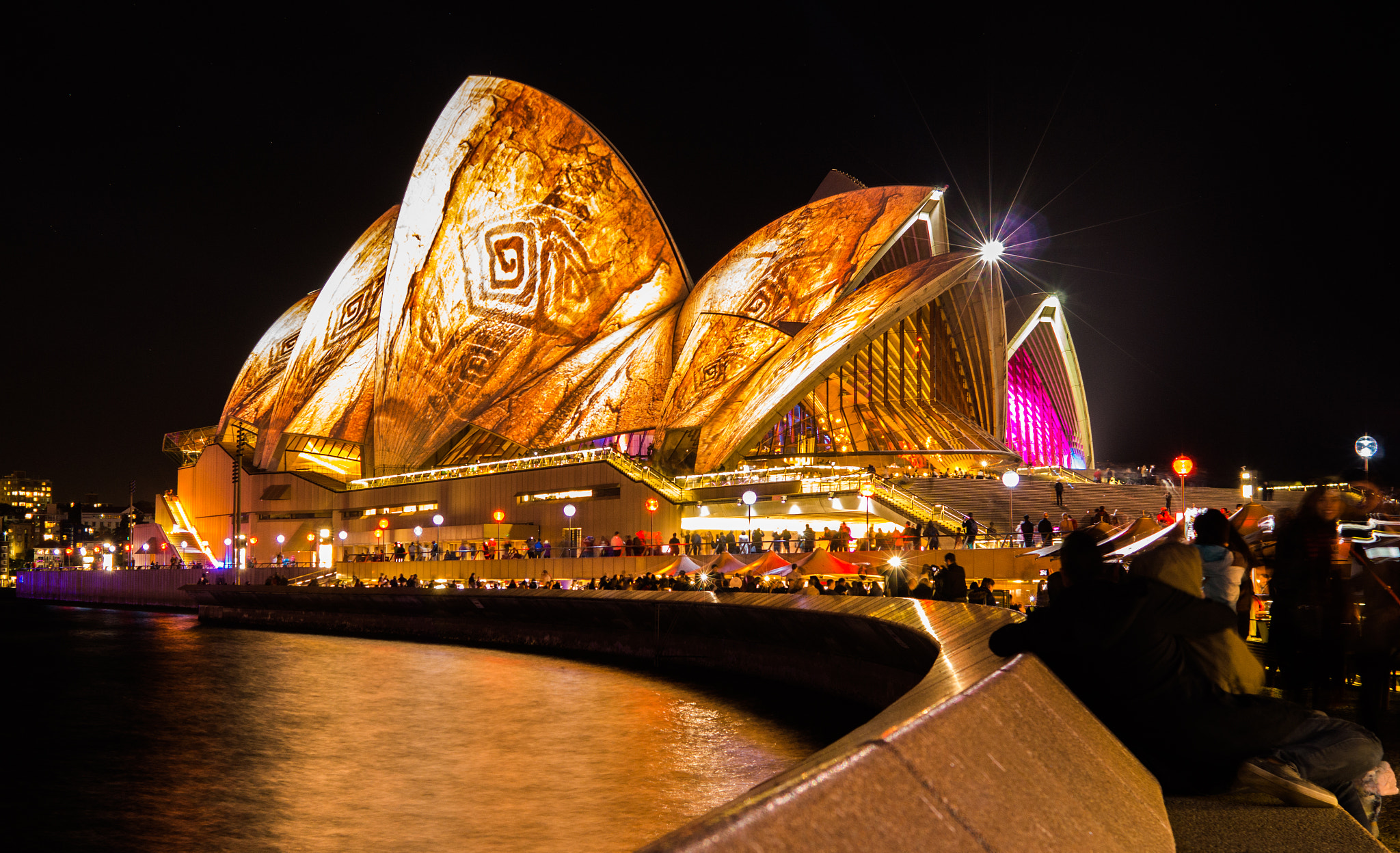 Sony SLT-A65 (SLT-A65V) + Sony 28mm F2.8 sample photo. Opera house vivid 2016 #6 photography