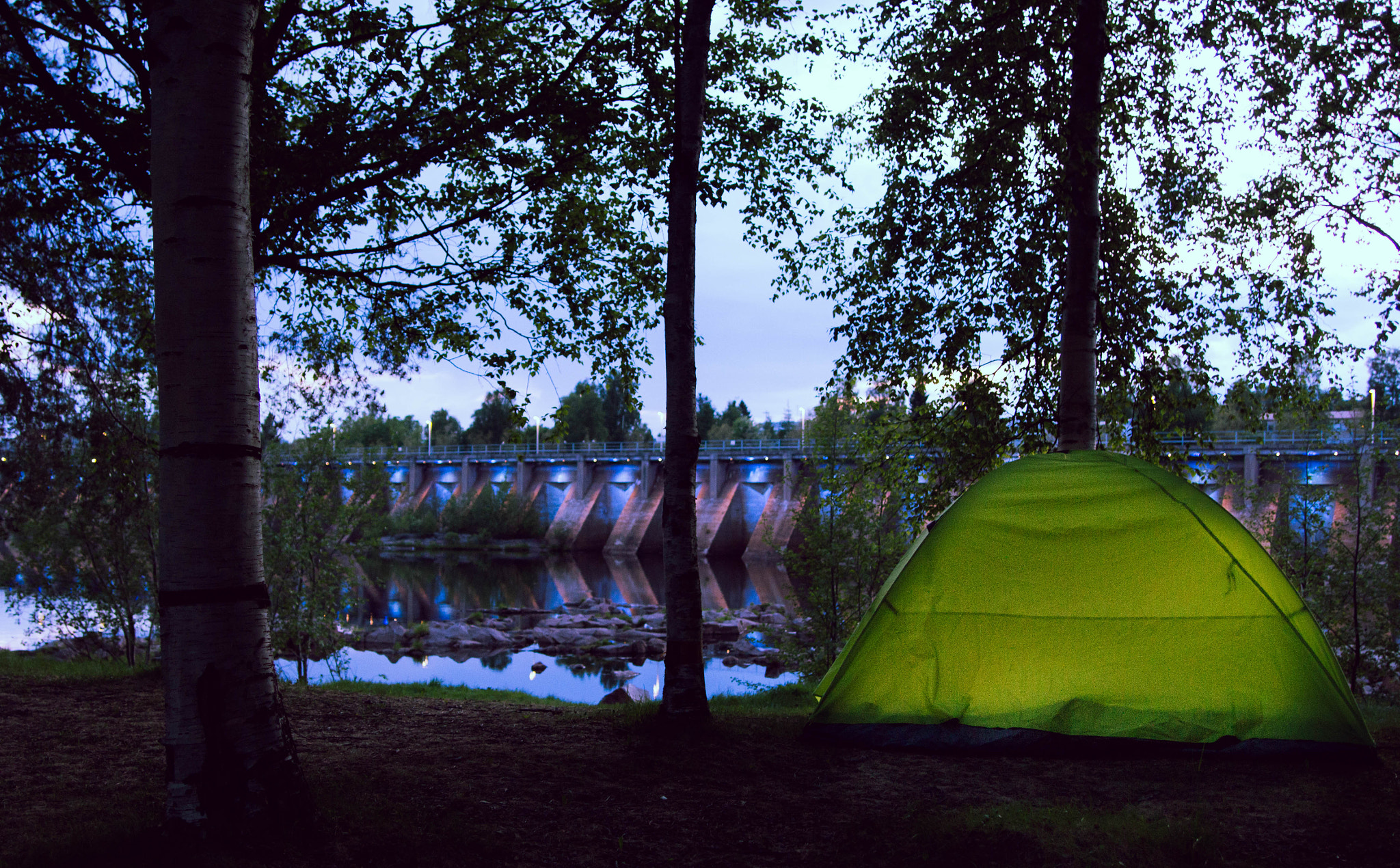 Canon EOS 700D (EOS Rebel T5i / EOS Kiss X7i) + Sigma 20mm EX f/1.8 sample photo. Camping in finland photography