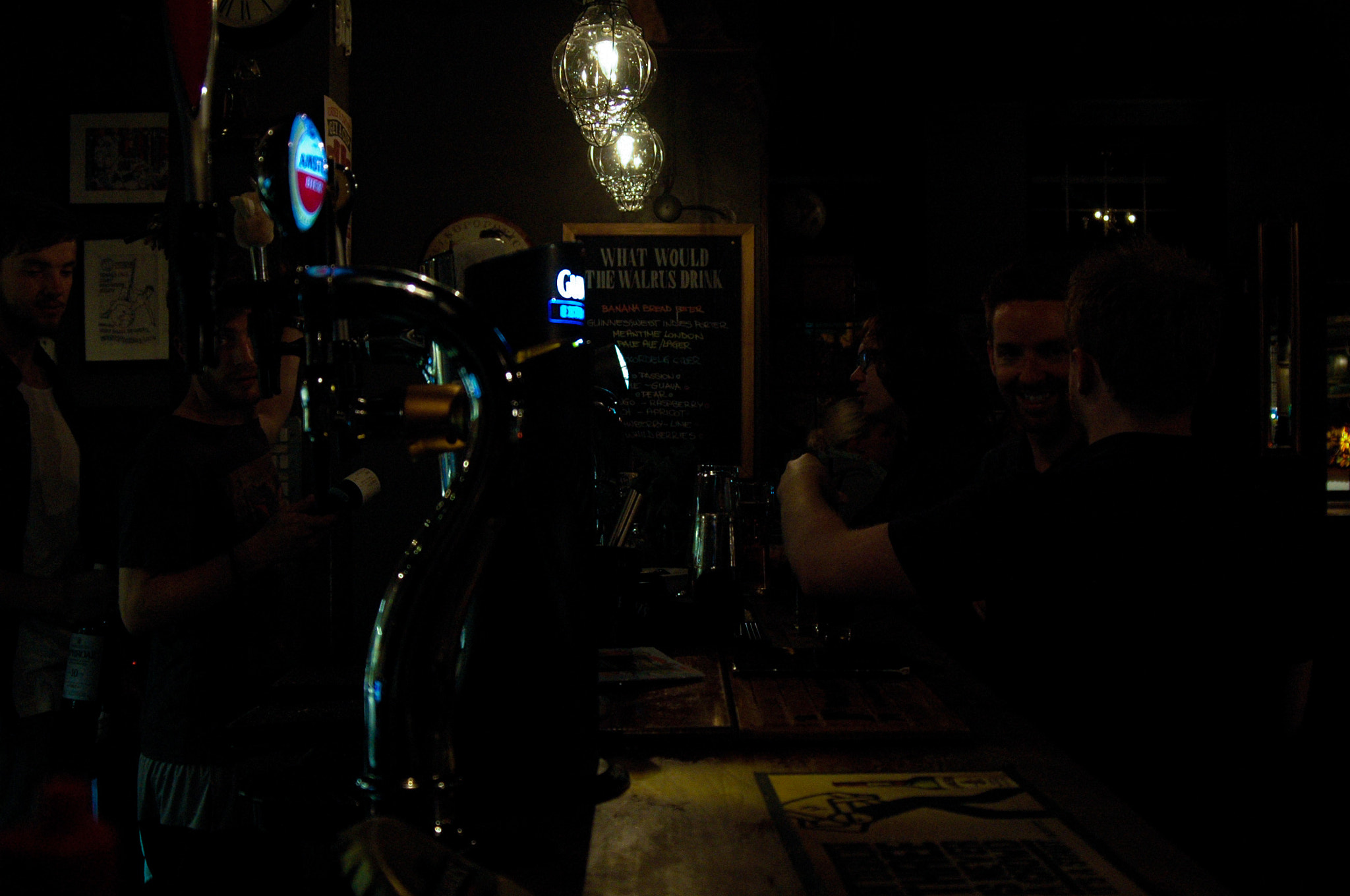 AF Zoom-Nikkor 28-80mm f/3.3-5.6G sample photo. Night out at the walrus bh london photography