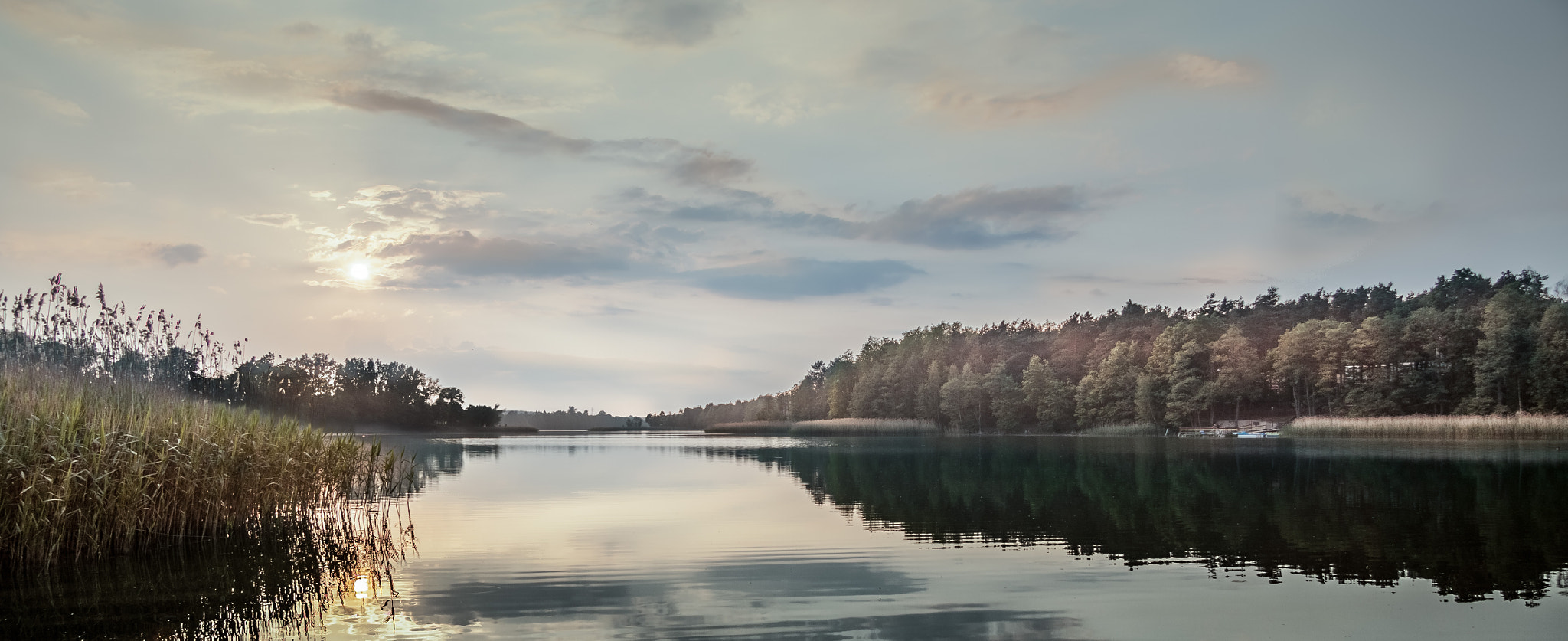 Susnset in Zaździerz, Poland