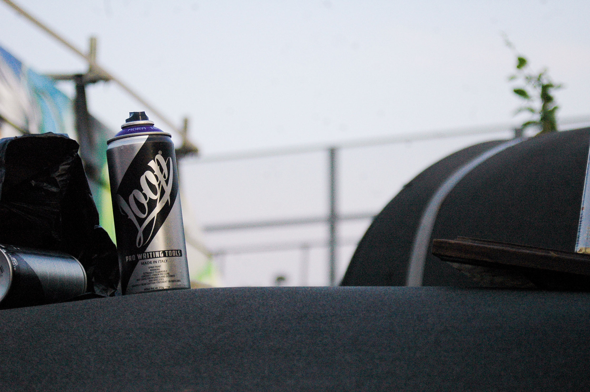 AF Zoom-Nikkor 28-80mm f/3.3-5.6G sample photo. Cans of paint and beer photography