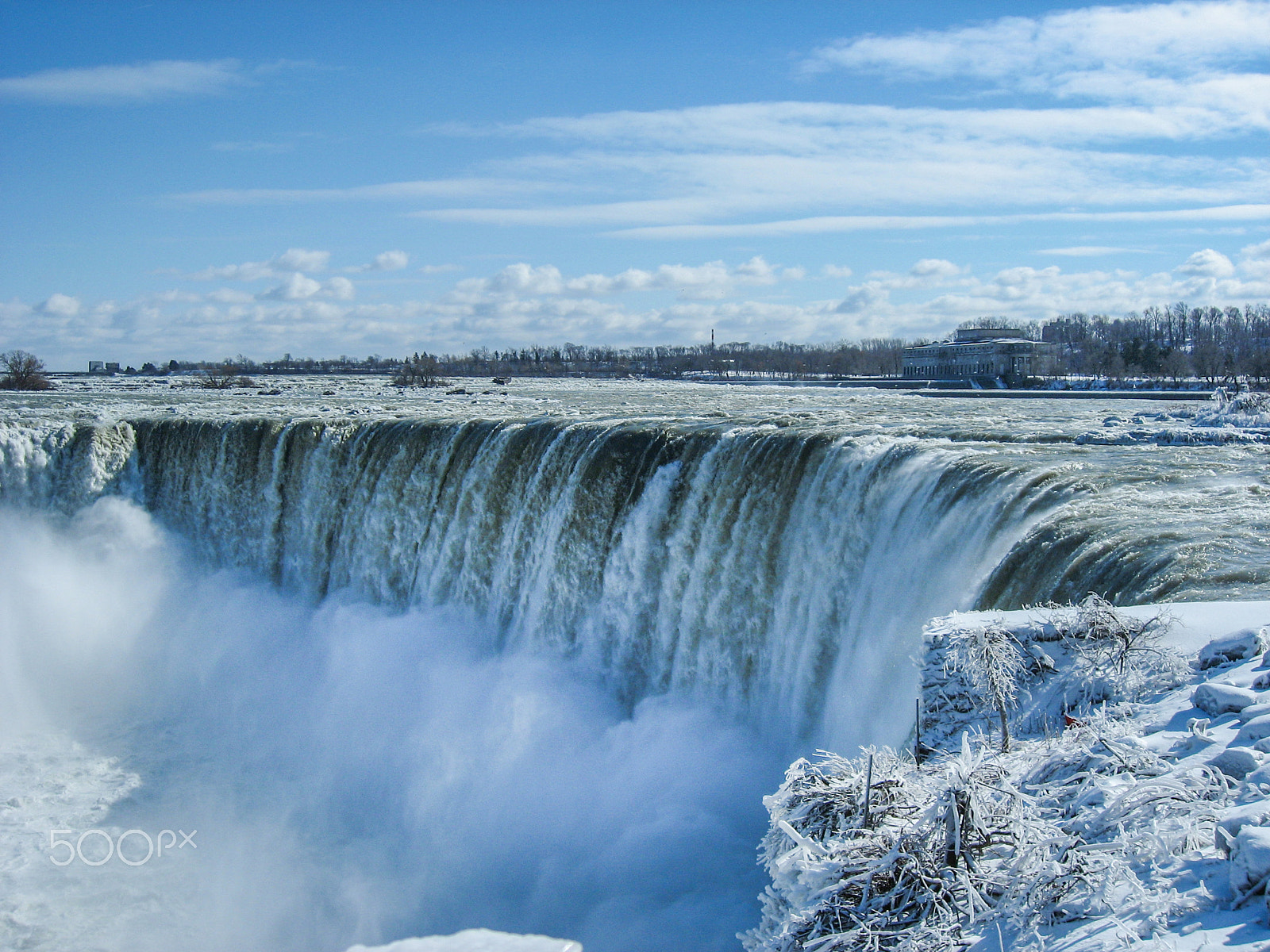 Canon POWERSHOT SD700 IS sample photo. Icy falls photography