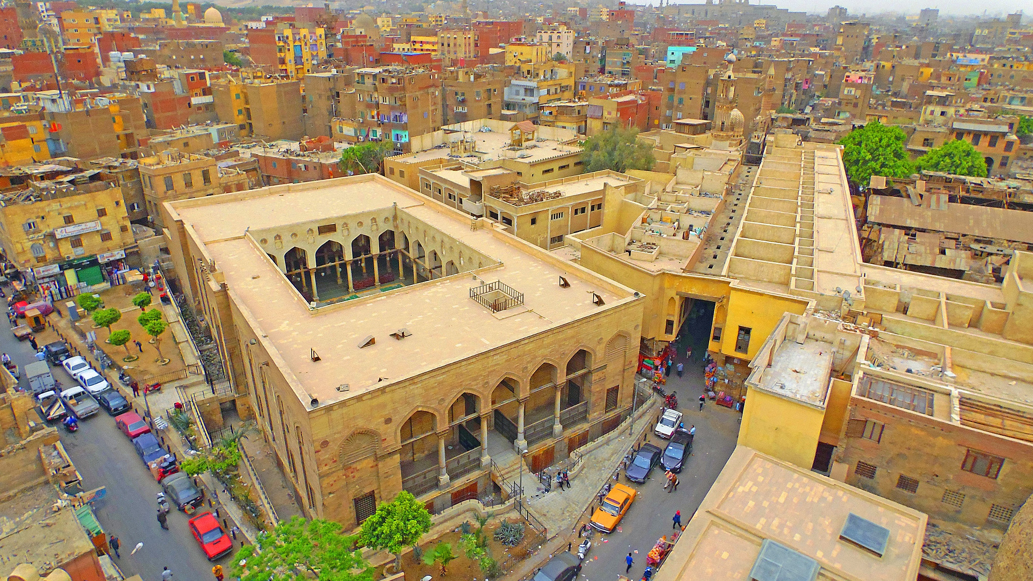 Samsung WB2200F sample photo. Over view, old cairo, streets, cars. photography