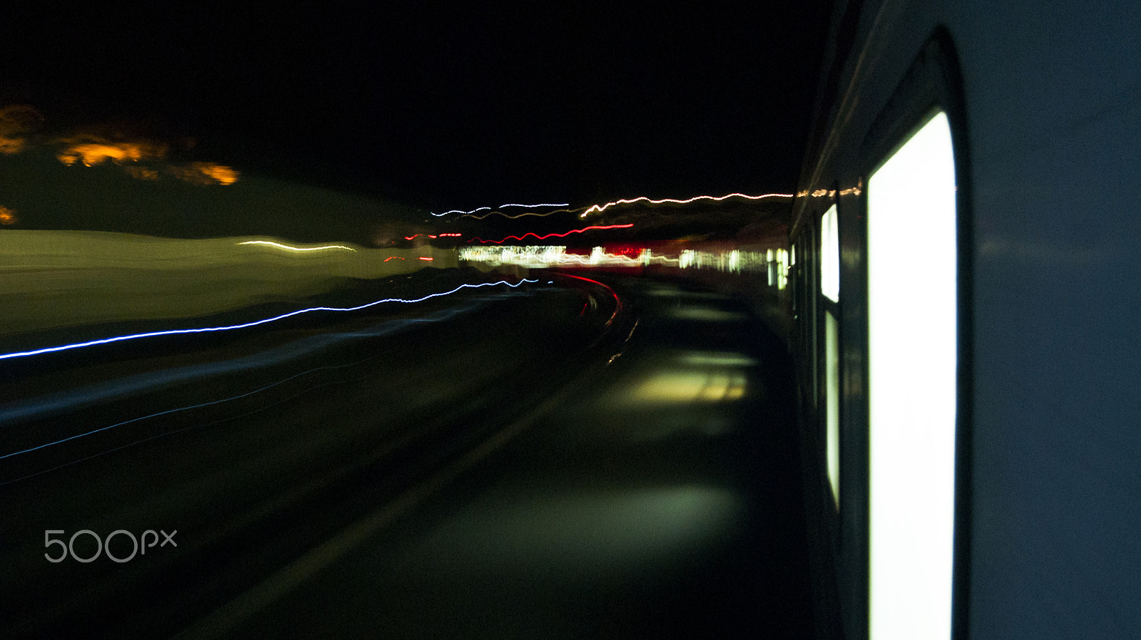 Nikon D200 sample photo. Moving at night photography
