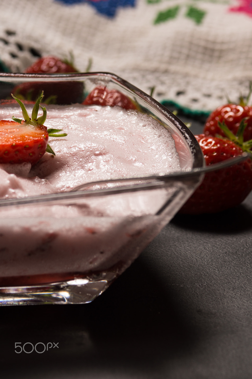 Sony SLT-A77 + Sony 100mm F2.8 Macro sample photo. Strawberry smoothie. photography