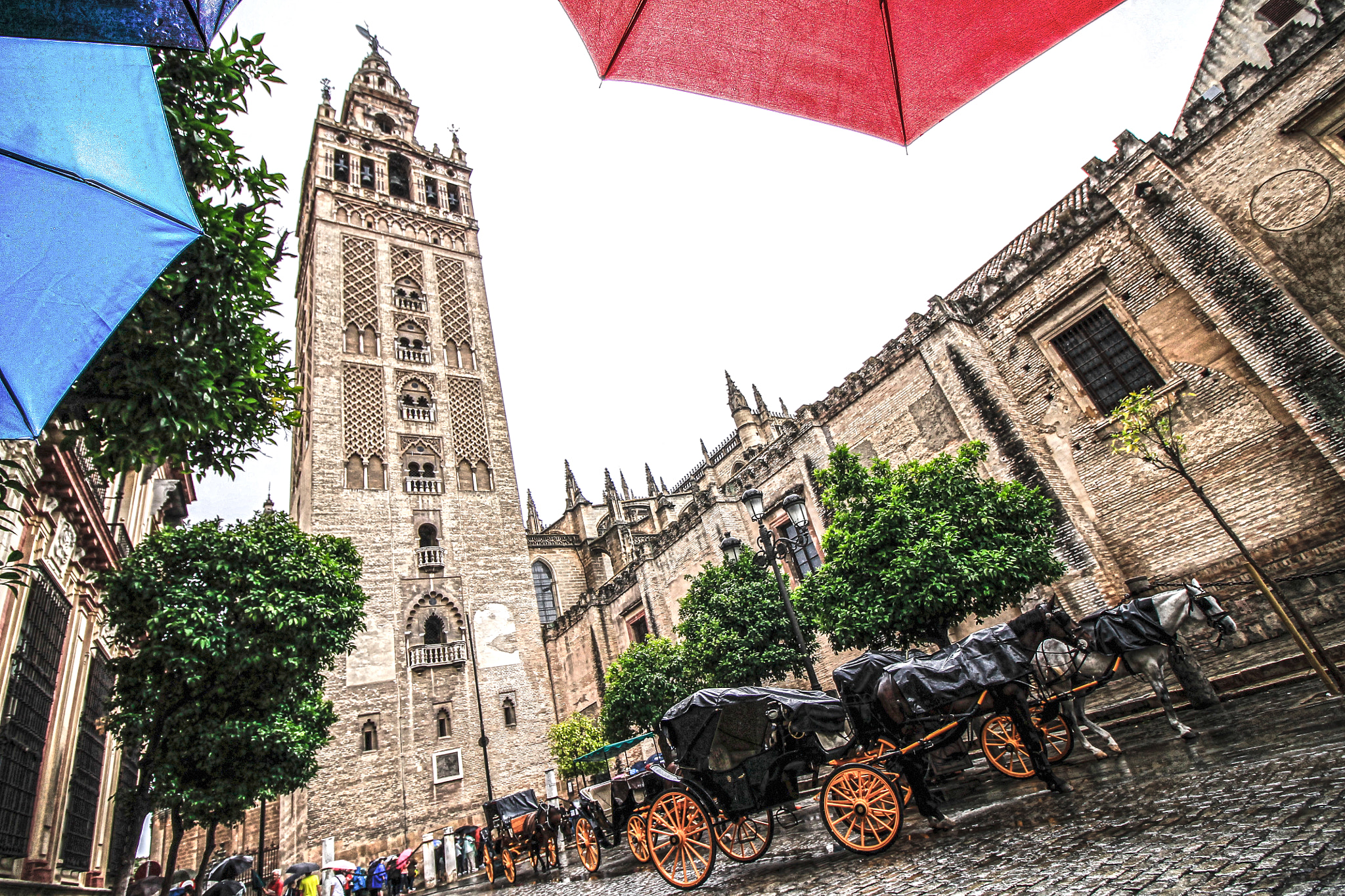 Canon EF-S 10-18mm F4.5–5.6 IS STM sample photo. Sight of sevilla in a rainy day photography