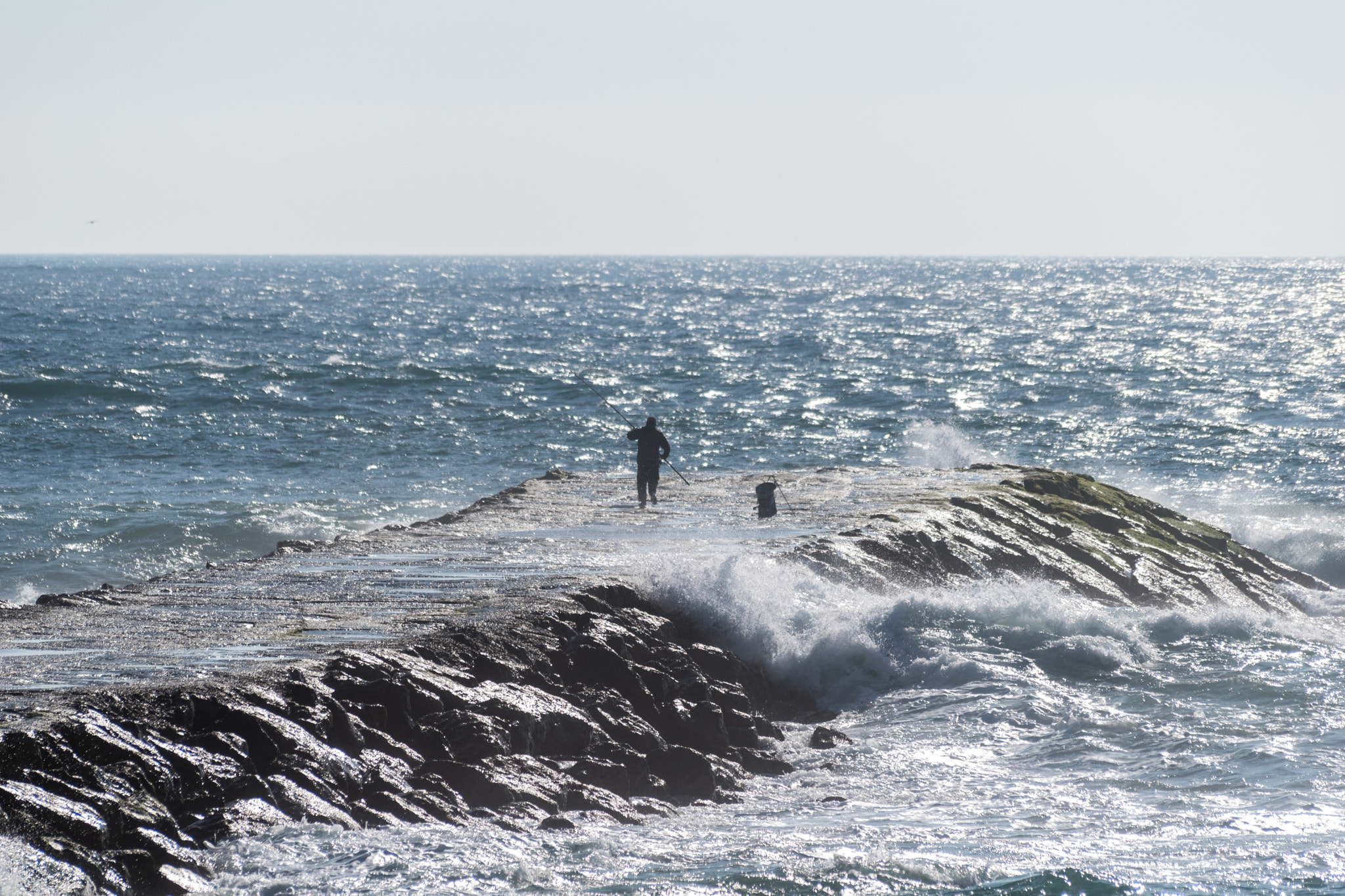 Sigma 70-300mm F4-5.6 APO DG Macro sample photo. Sea breaker photography