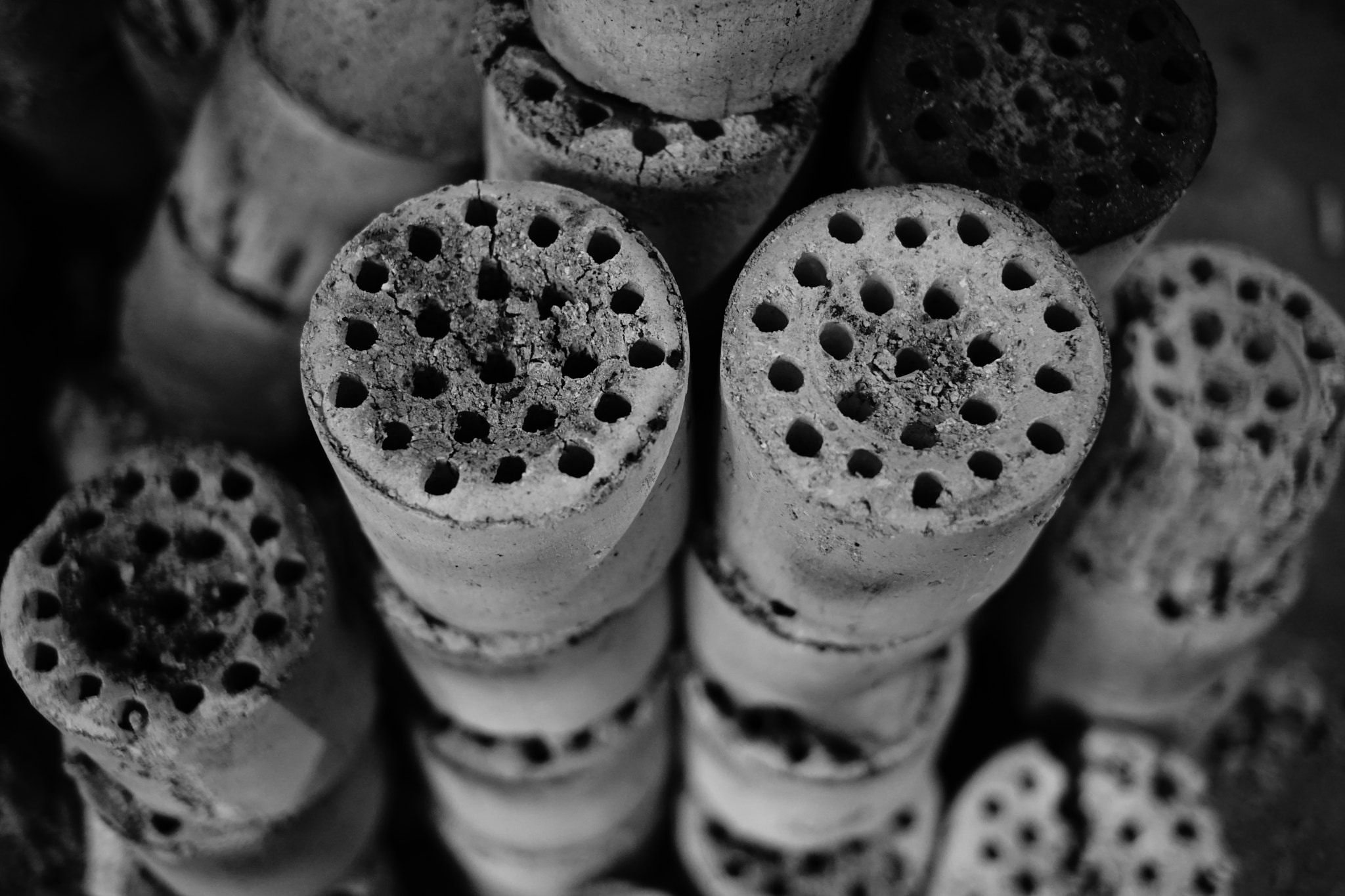 Sony a7 II + Sigma 50mm F1.4 EX DG HSM sample photo. Used briquettes photography