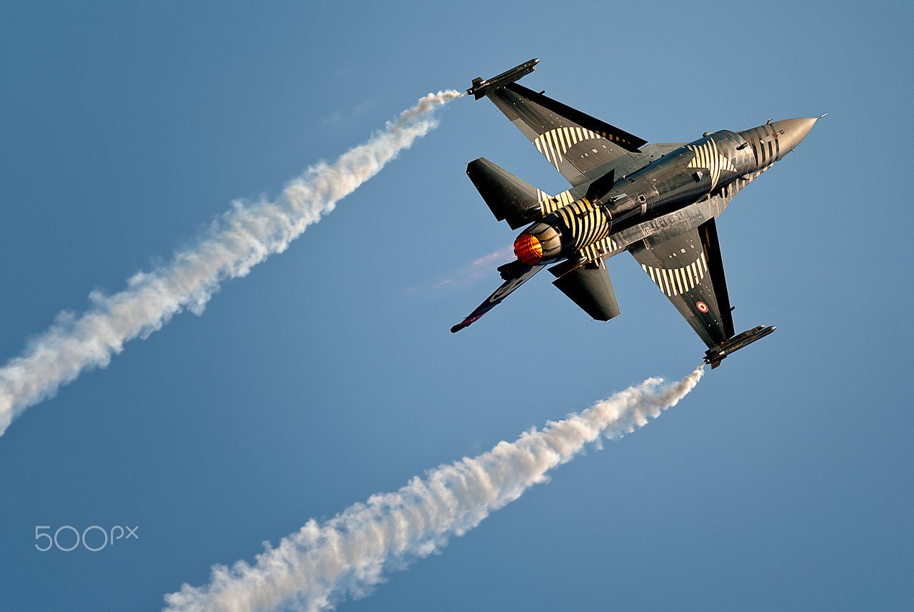 Nikon D80 + Nikon AF-S Nikkor 300mm F4D ED-IF sample photo. Solo türk f-16c fighting falcon photography