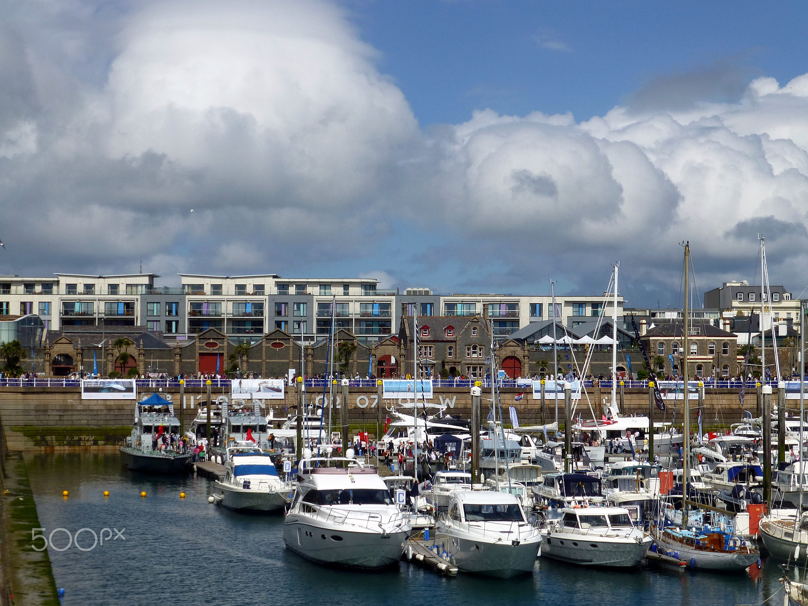 Panasonic DMC-TZ27 sample photo. Jersey marina towards st helier photography