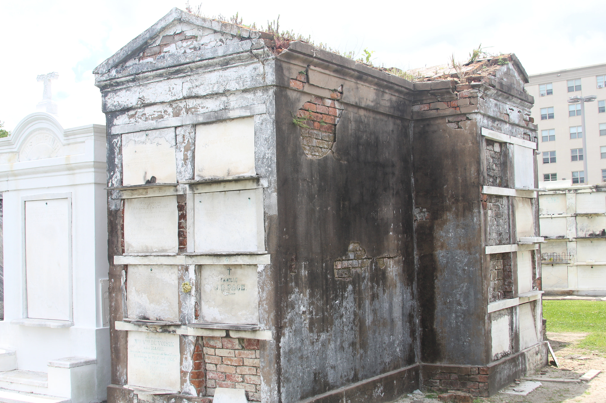 Canon EF 28-135mm F3.5-5.6 IS USM sample photo. An aged tomb in new orleans photography