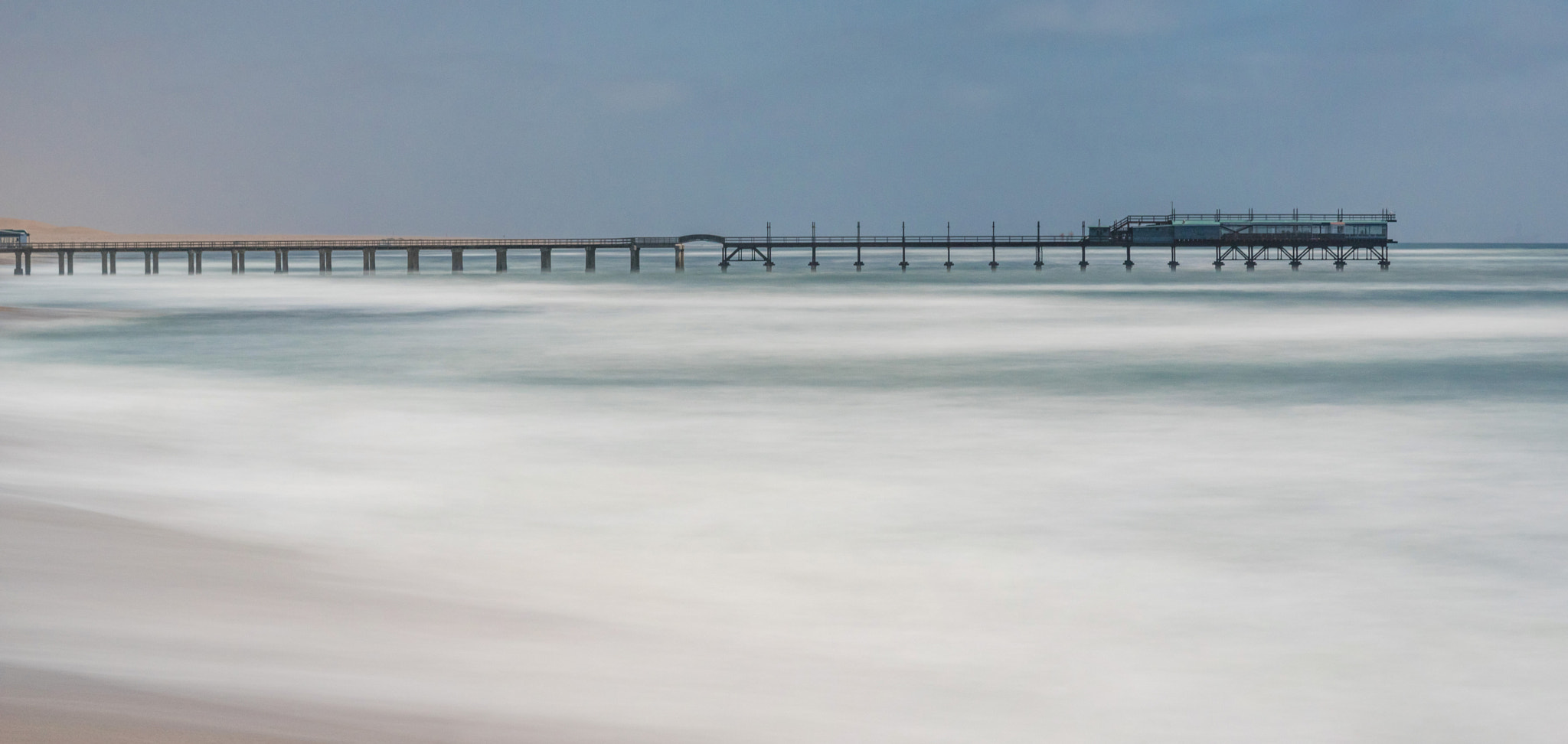 Pentax smc DA 70mm F2.4 AL Limited sample photo. Swakopmund jetty photography