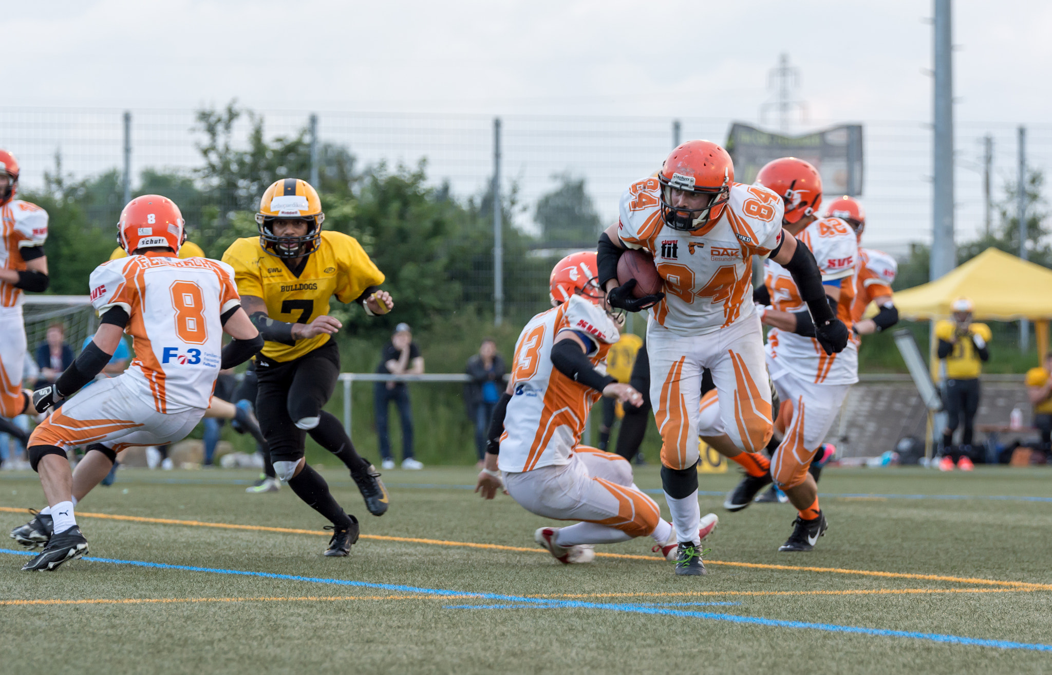 Nikon AF-S Nikkor 70-200mm F2.8G ED VR II sample photo. Football warrior photography