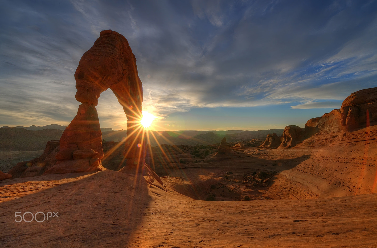 Nikon D300S sample photo. Sunset on delicate arch photography