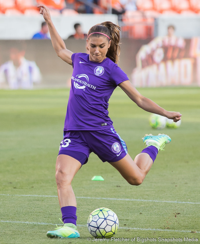 Canon EOS 7D Mark II + Sigma 100-300mm f/4 sample photo. Houston dash vs orlando pride here at bbva compass stadium in houston texas may 20, 2016 photography