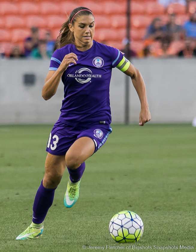 Canon EOS 7D Mark II + Sigma 100-300mm f/4 sample photo. Houston dash vs orlando pride here at bbva compass stadium in houston texas may 20, 2016 photography