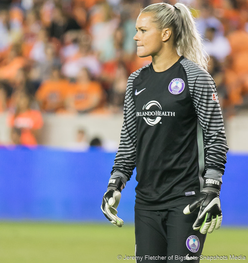 Canon EOS 7D Mark II + Sigma 100-300mm f/4 sample photo. Houston dash vs orlando pride here at bbva compass stadium in houston texas may 20, 2016 photography