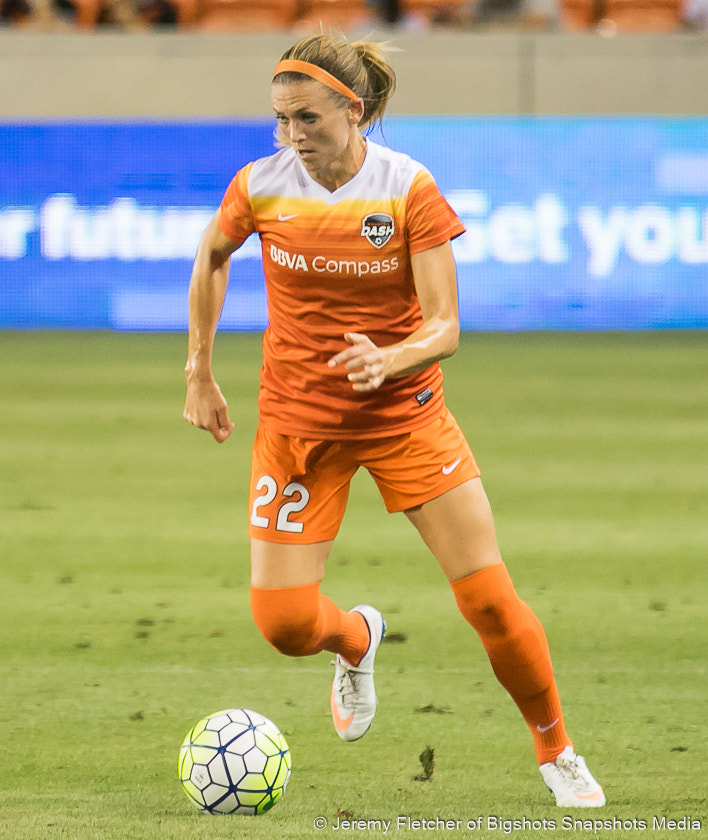 Canon EOS 7D Mark II + Sigma 100-300mm f/4 sample photo. Houston dash vs orlando pride here at bbva compass stadium in houston texas may 20, 2016 photography