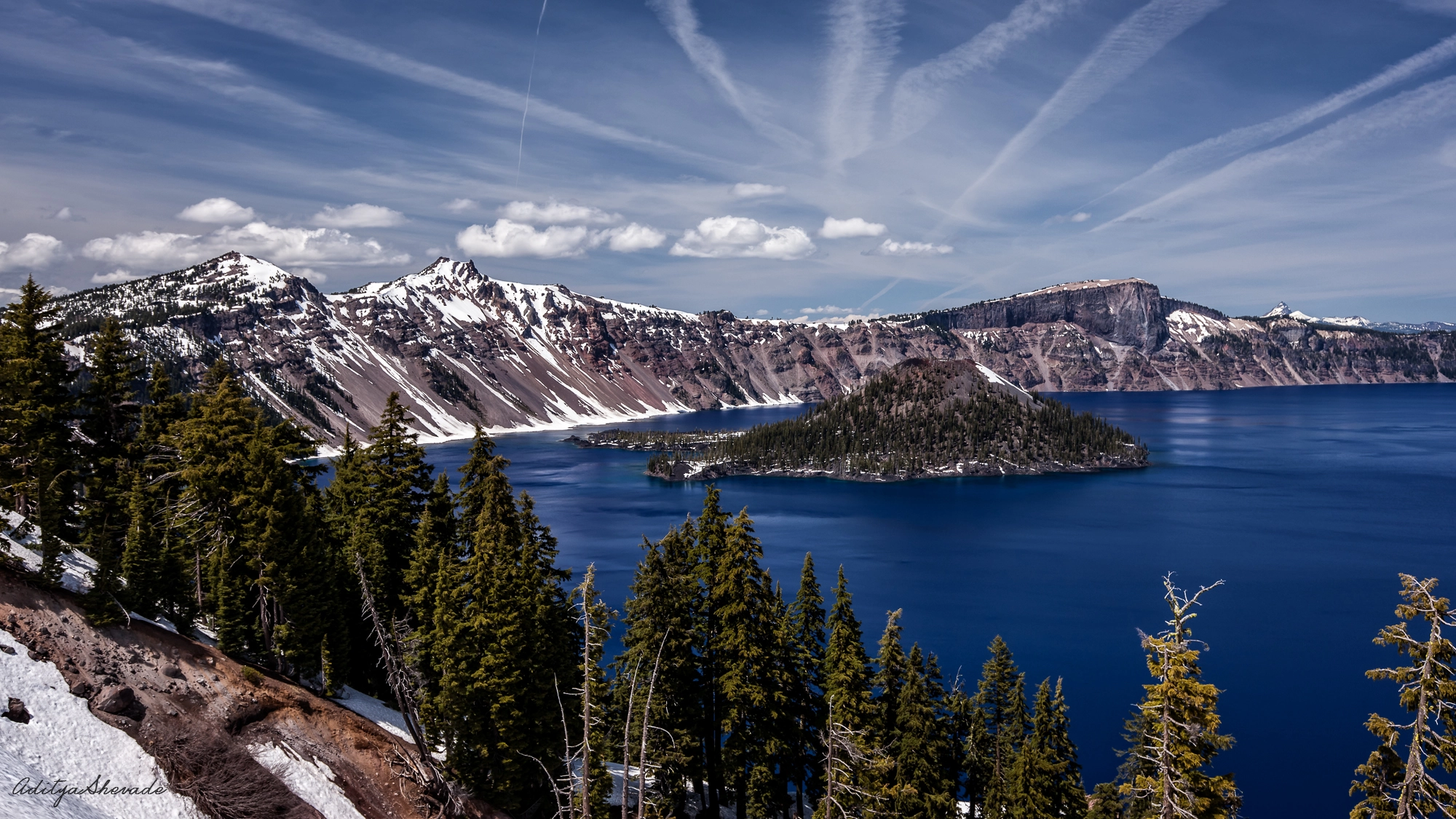 Canon EOS-1Ds Mark III sample photo. Crater lake photography
