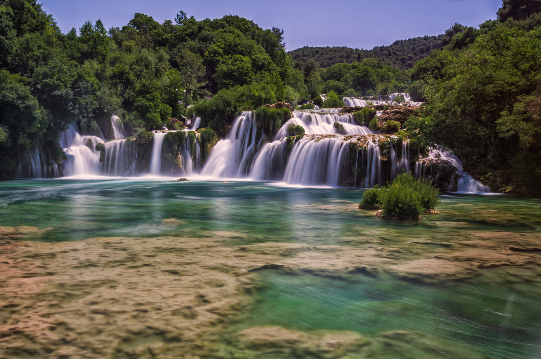 Pentax K-3 II sample photo. Krka waterfalls photography