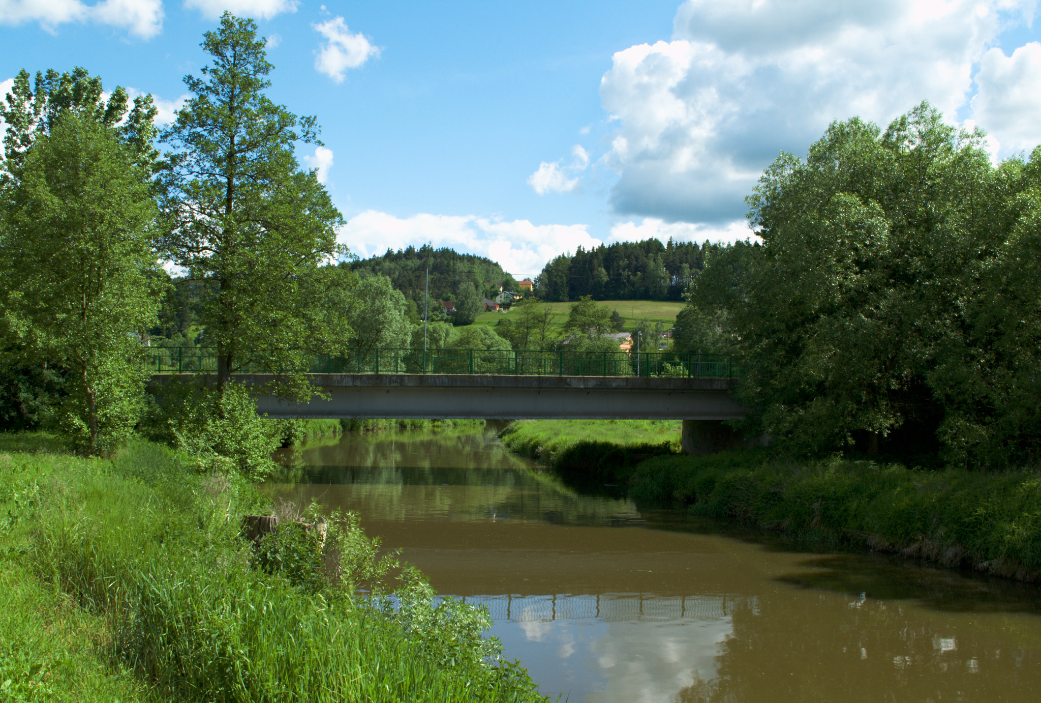 Nikon D3100 + 18.00 - 55.00 mm f/3.5 - 5.6 sample photo. Bridge in luka nad jihlavou photography