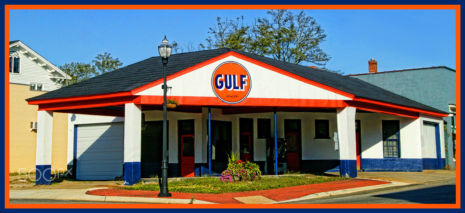 Canon EOS-1Ds sample photo. Gulf station  panorama photography