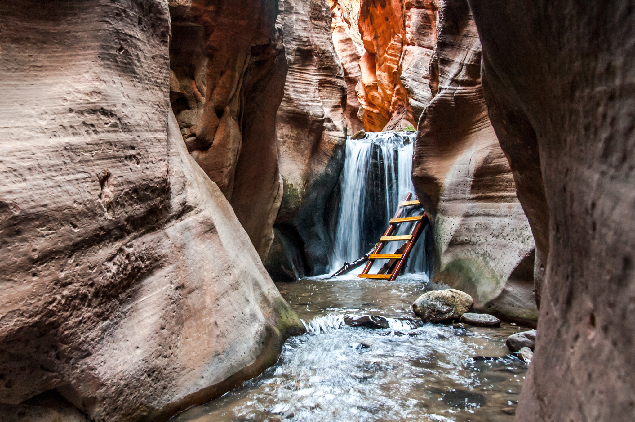Nikon D2X sample photo. Flowing walls photography