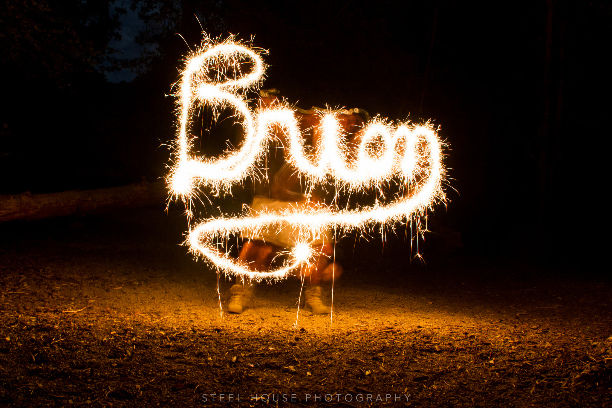 Sigma 18-50mm F2.8-4.5 DC OS HSM sample photo. Sparklers at night photography