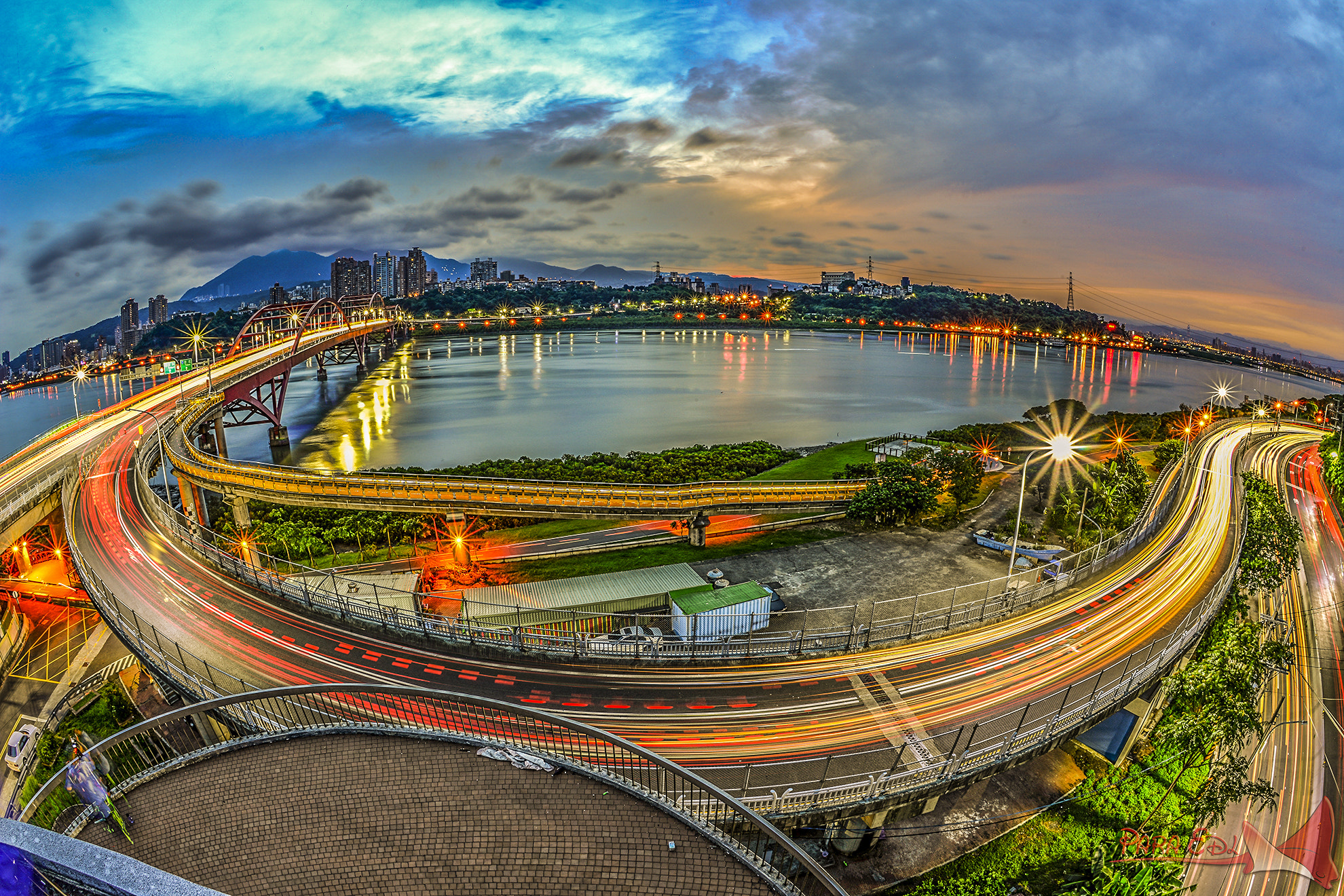 Nikon D800E + Nikon AF Fisheye-Nikkor 16mm F2.8D sample photo. Guan-du bridge photography