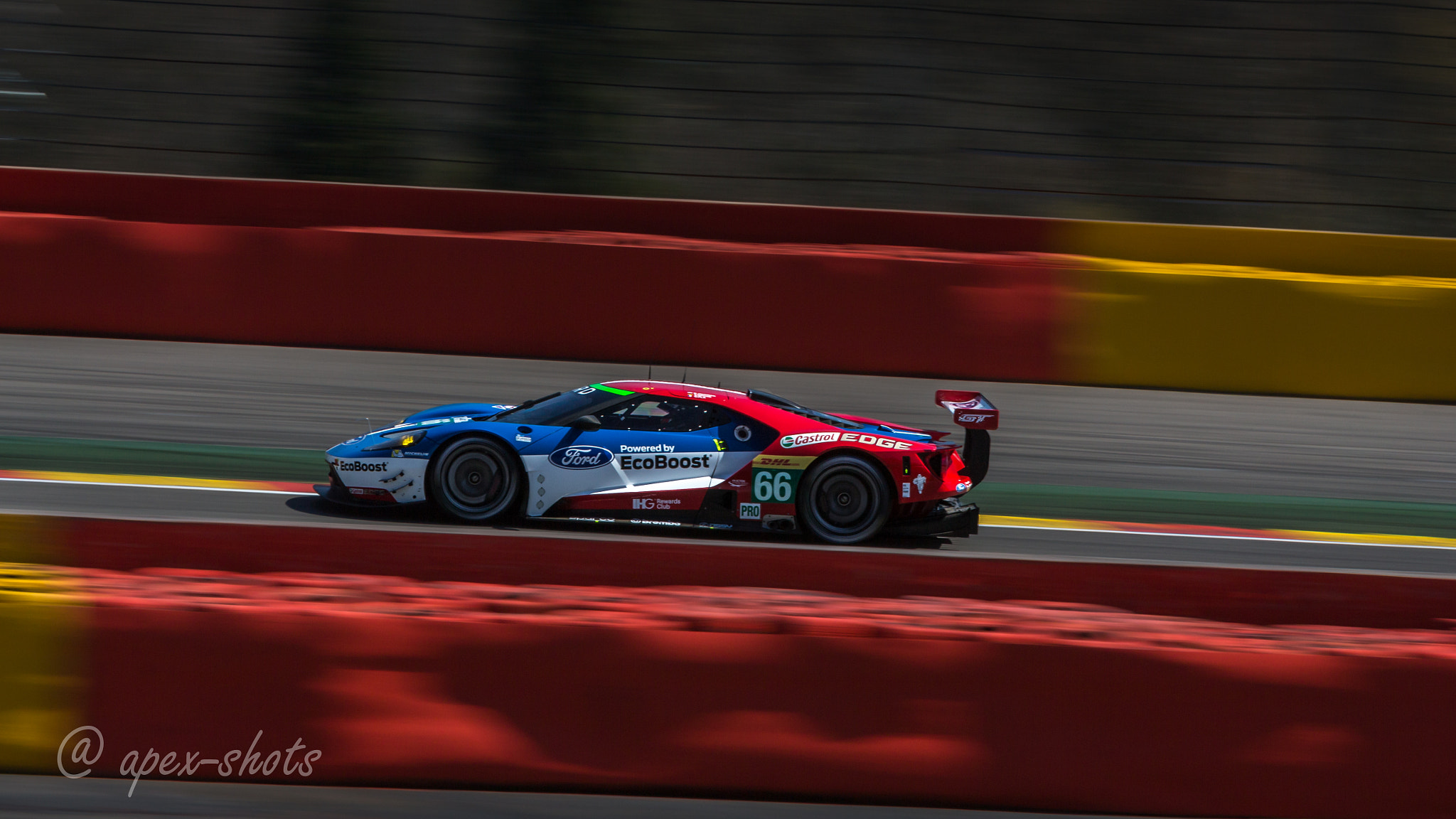 Canon EOS 700D (EOS Rebel T5i / EOS Kiss X7i) + Sigma 70-200mm F2.8 EX DG OS HSM sample photo. Ford gt at spa francorchamps / wec 2016 photography