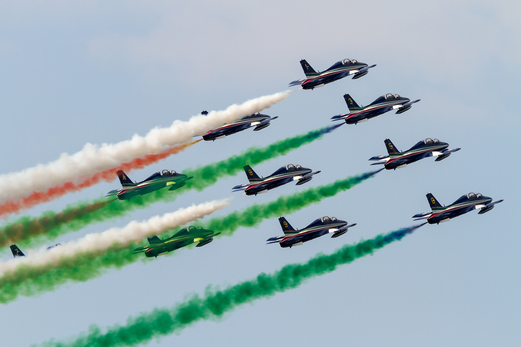 Canon EF 300mm F4L IS USM sample photo. Frecce tricolori photography