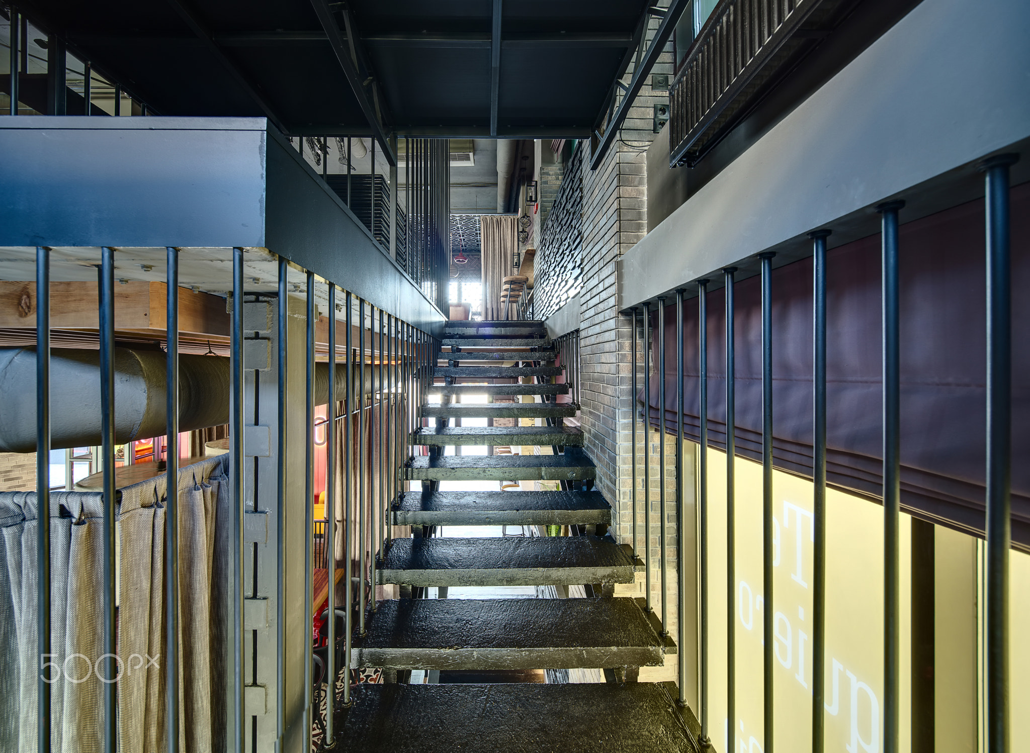 Stair in restaurant