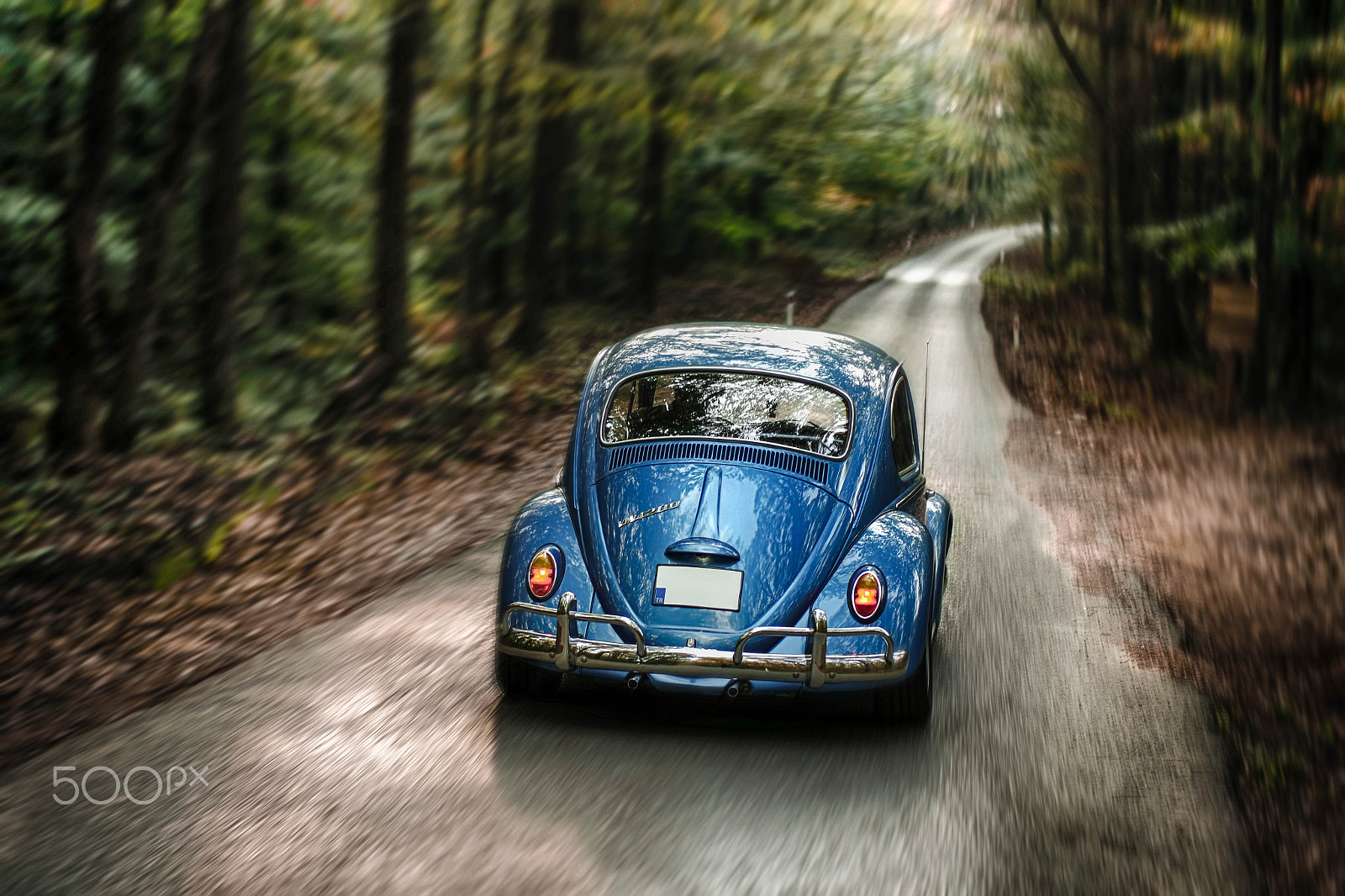 Samsung NX 45mm F1.8 sample photo. Running shot - volkswagen beetle - post production photography