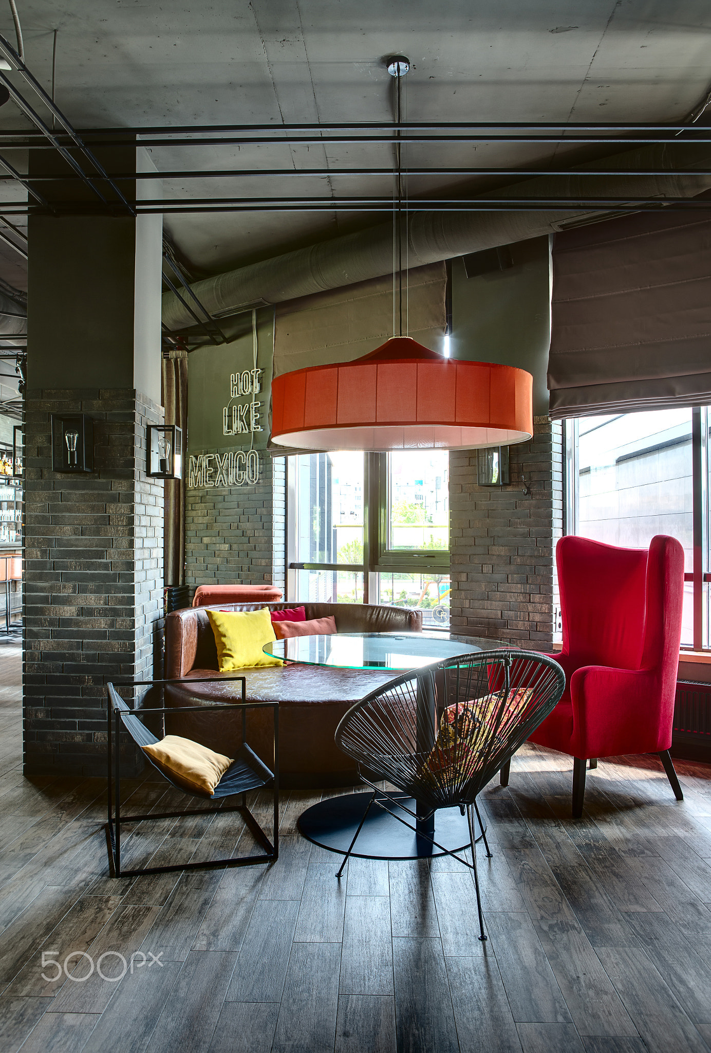 Mexican restaurant's interior