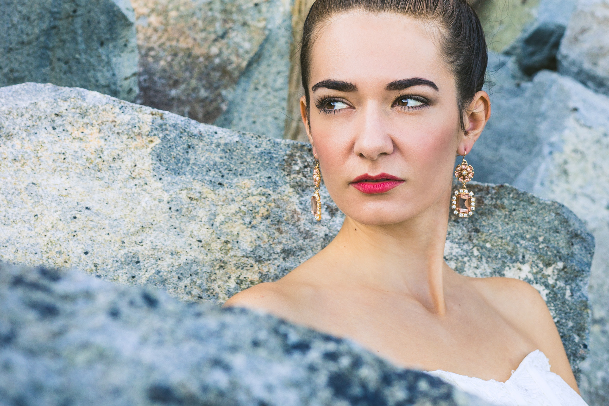 Sigma 18-35mm f/1.8 DC HSM sample photo. Bride and stones photography