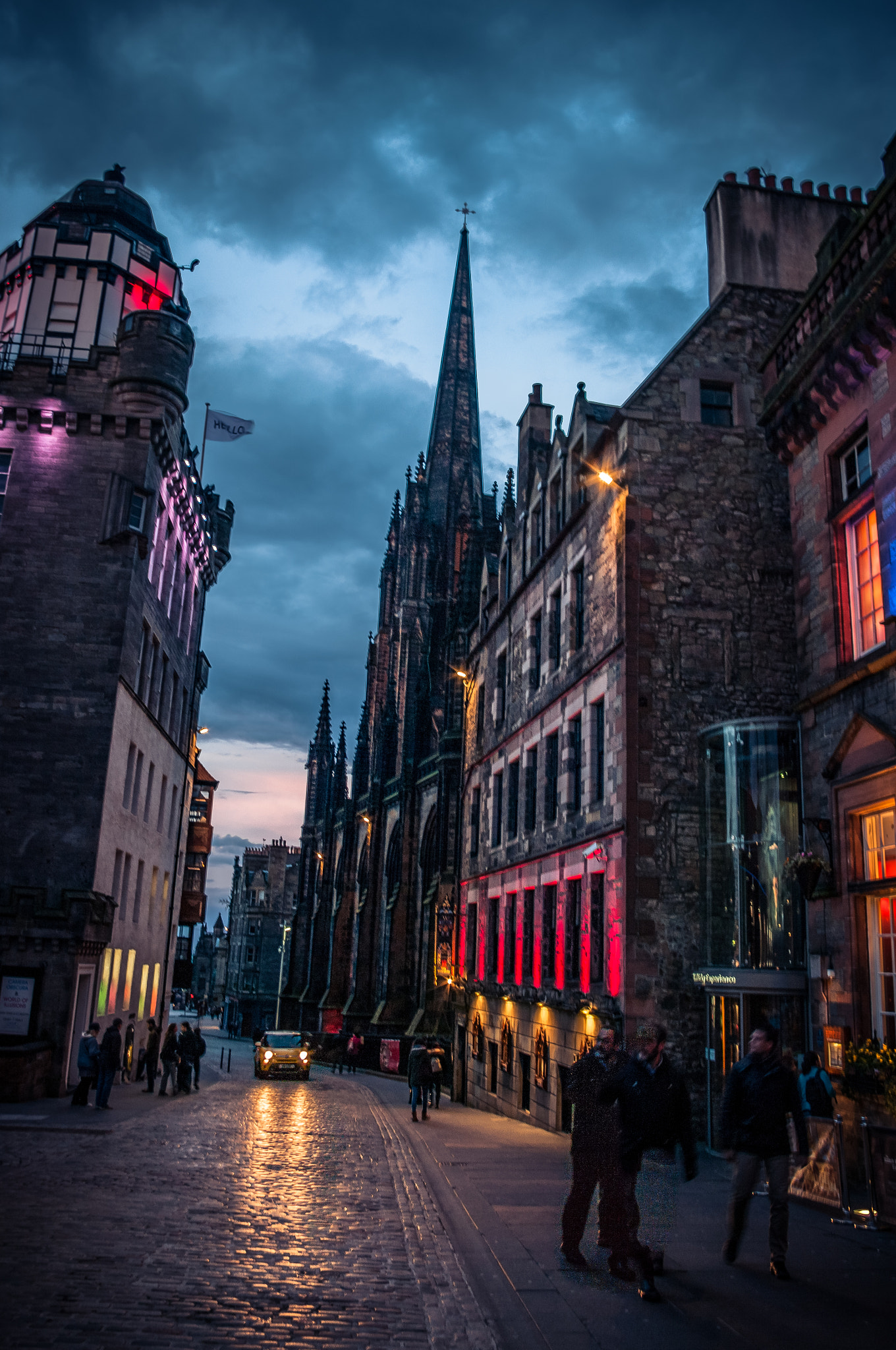 Pentax K20D sample photo. Edinburgh sunsets photography