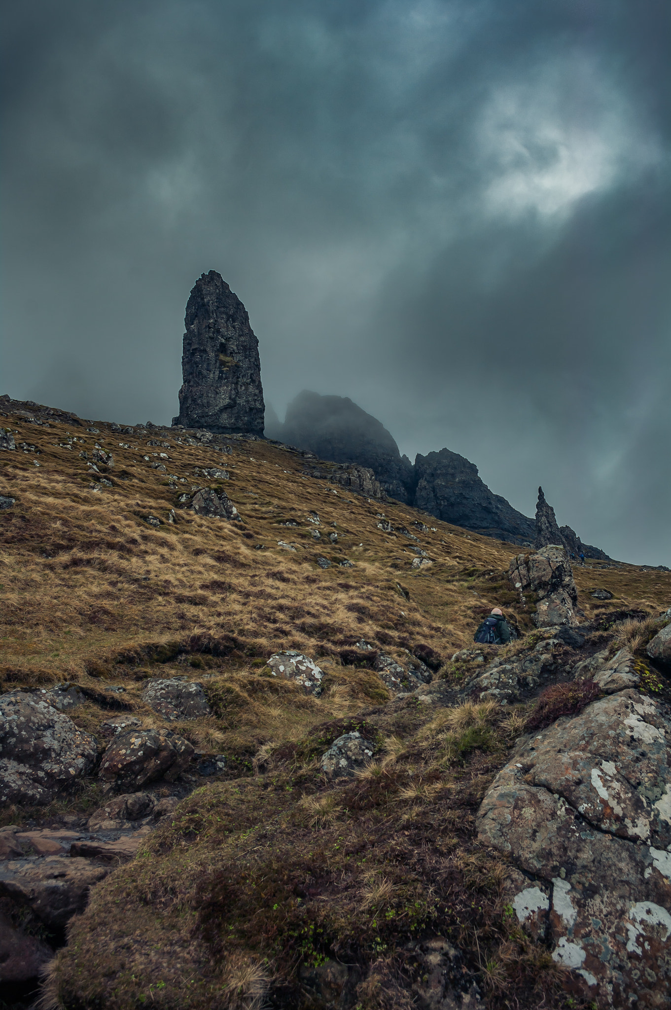 Pentax K20D sample photo. Old man of storr (scotland) photography